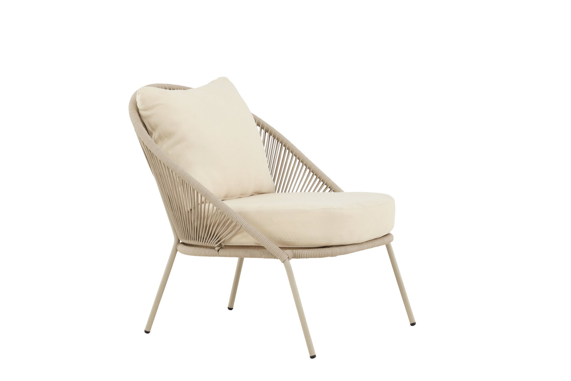 Venture Home Lindos Lounge stol Beige/Beige