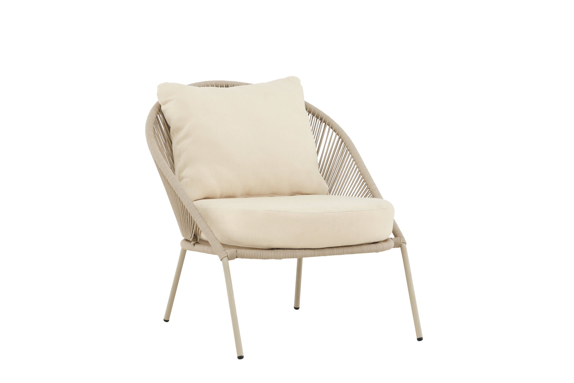 Venture Home Lindos Lounge stol Beige/Beige