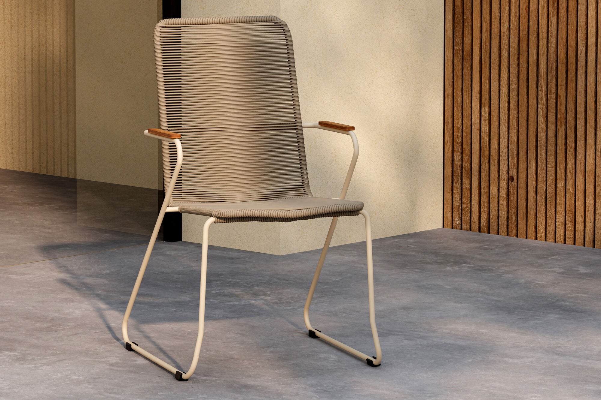 Venture Home Bois Diningchair - Beige / Beige Rope