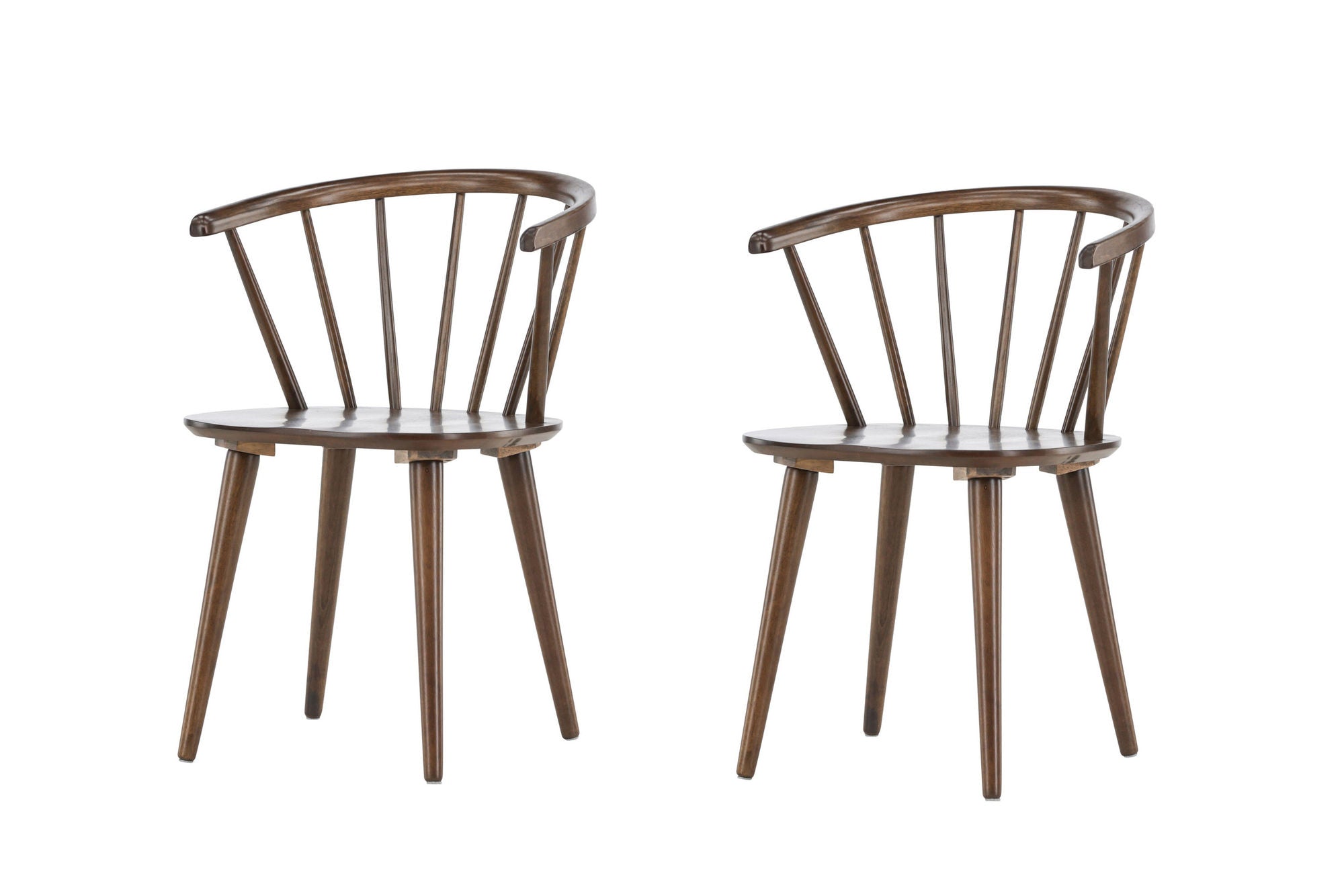 Venture Home Bobby Spisebordsstol 2-pack - Mocca / Solid Rubber Wood
