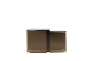 Venture Home Telemark Side bord 42x42x42 cm, 36x36x39 cm - Brown Glass