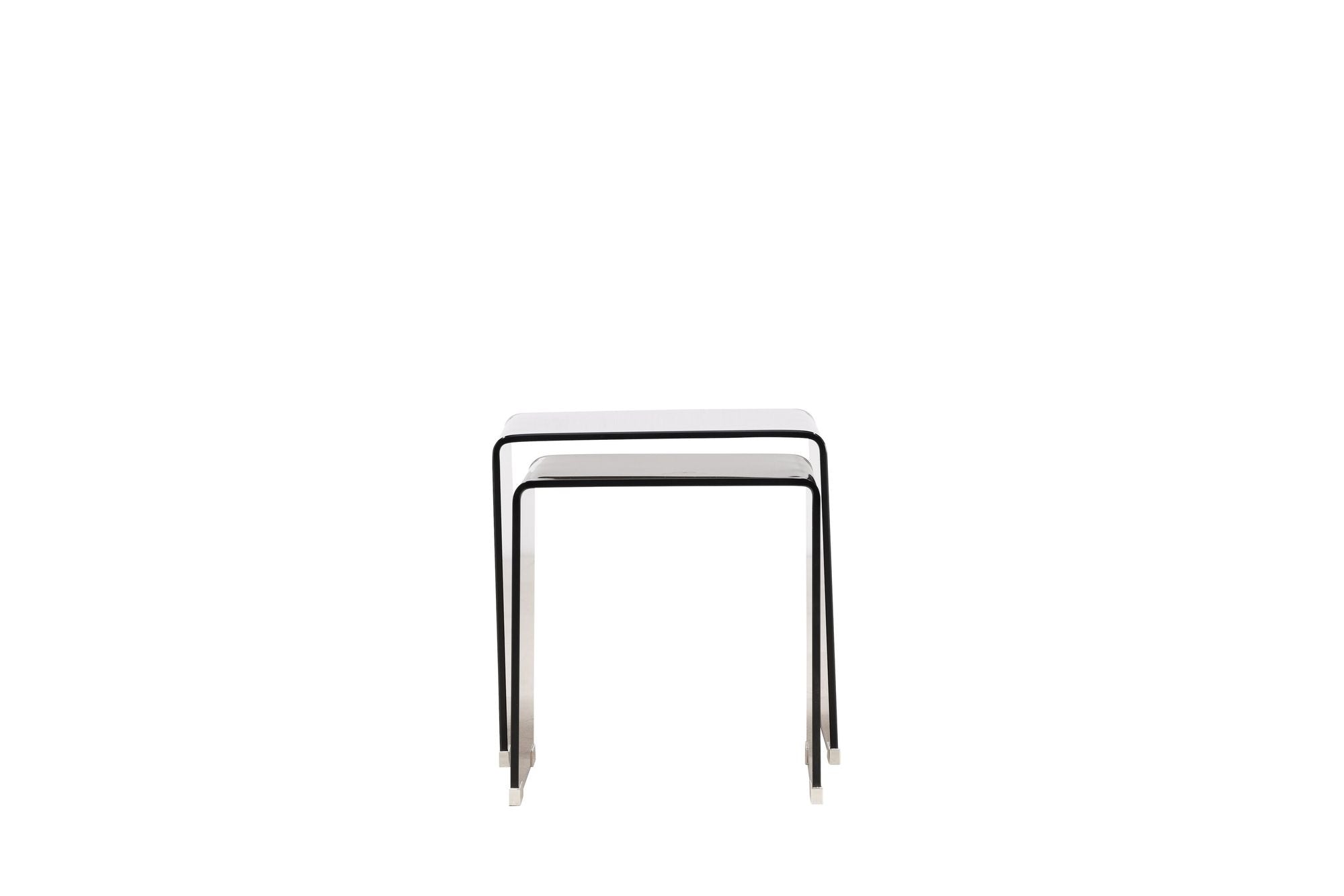 Venture Home Telemark Side bord 42x42x42 cm, 36x36x39 cm - Brown Glass