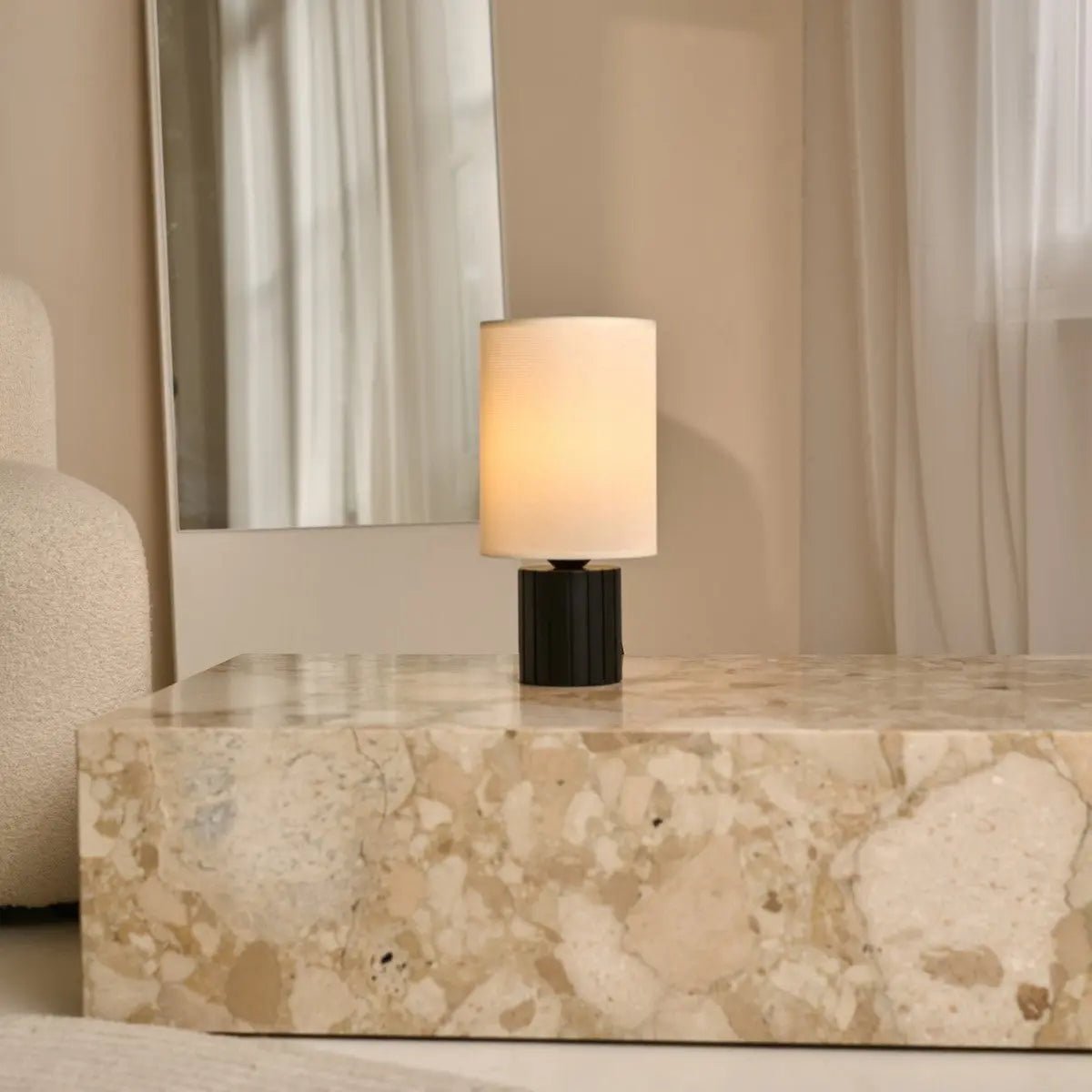 Kiko sort bordlampe