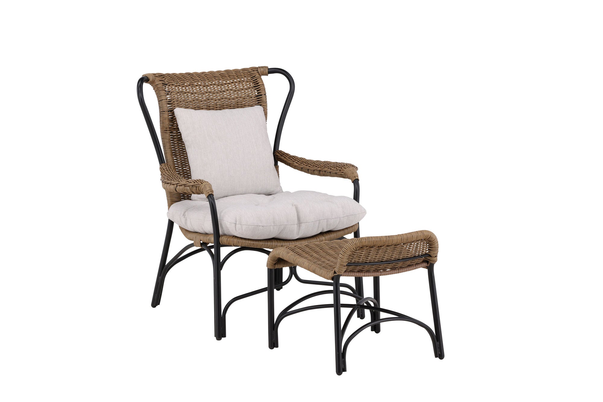 Venture Home Loreto Loungechair Black - Nature Rattan
