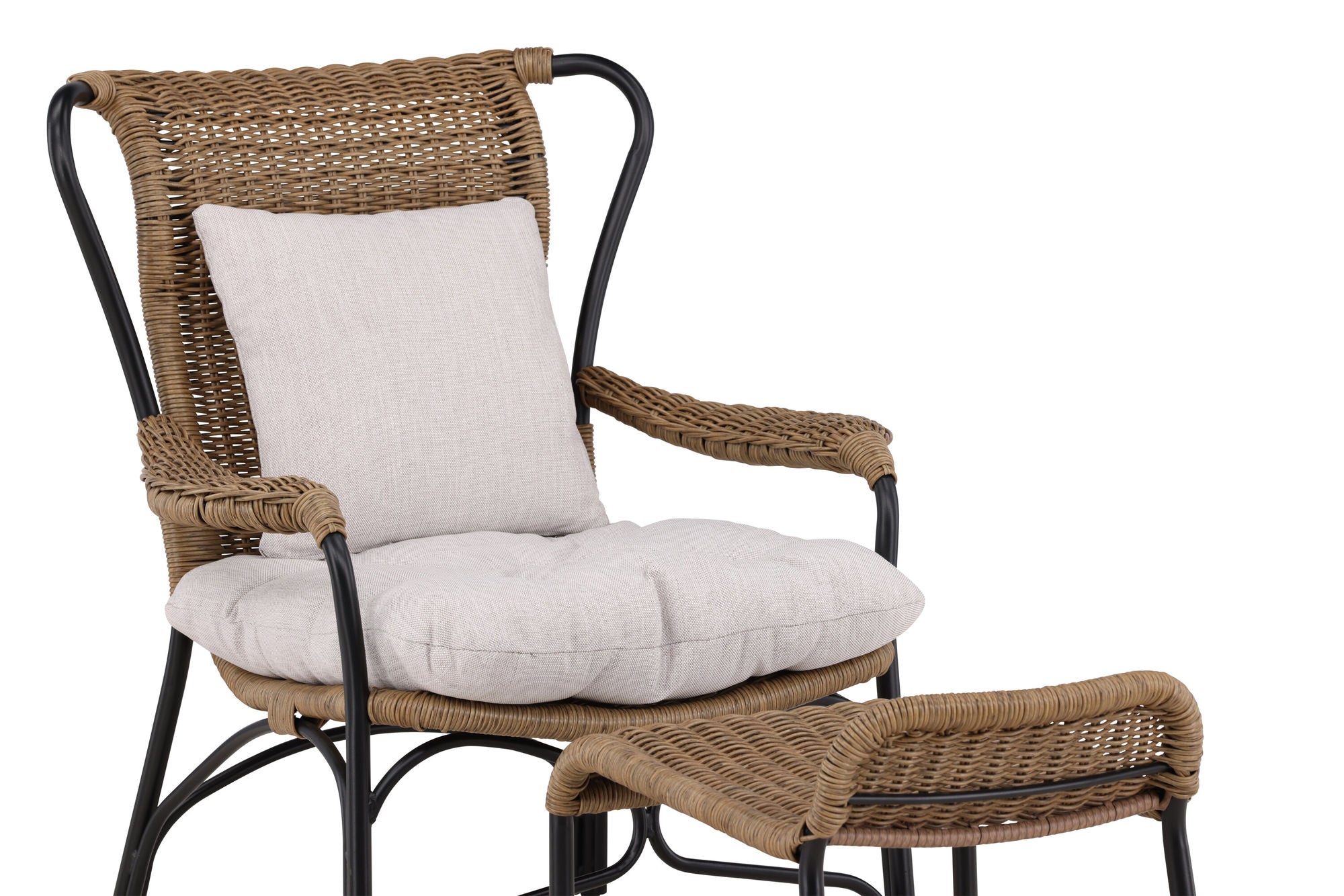 Venture Home Loreto Loungechair Black - Nature Rattan