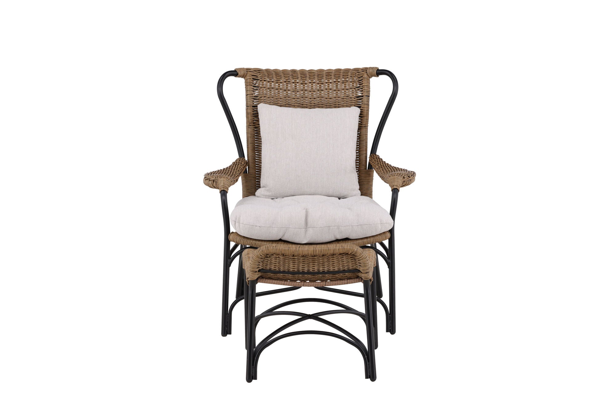 Venture Home Loreto Loungechair Black - Nature Rattan
