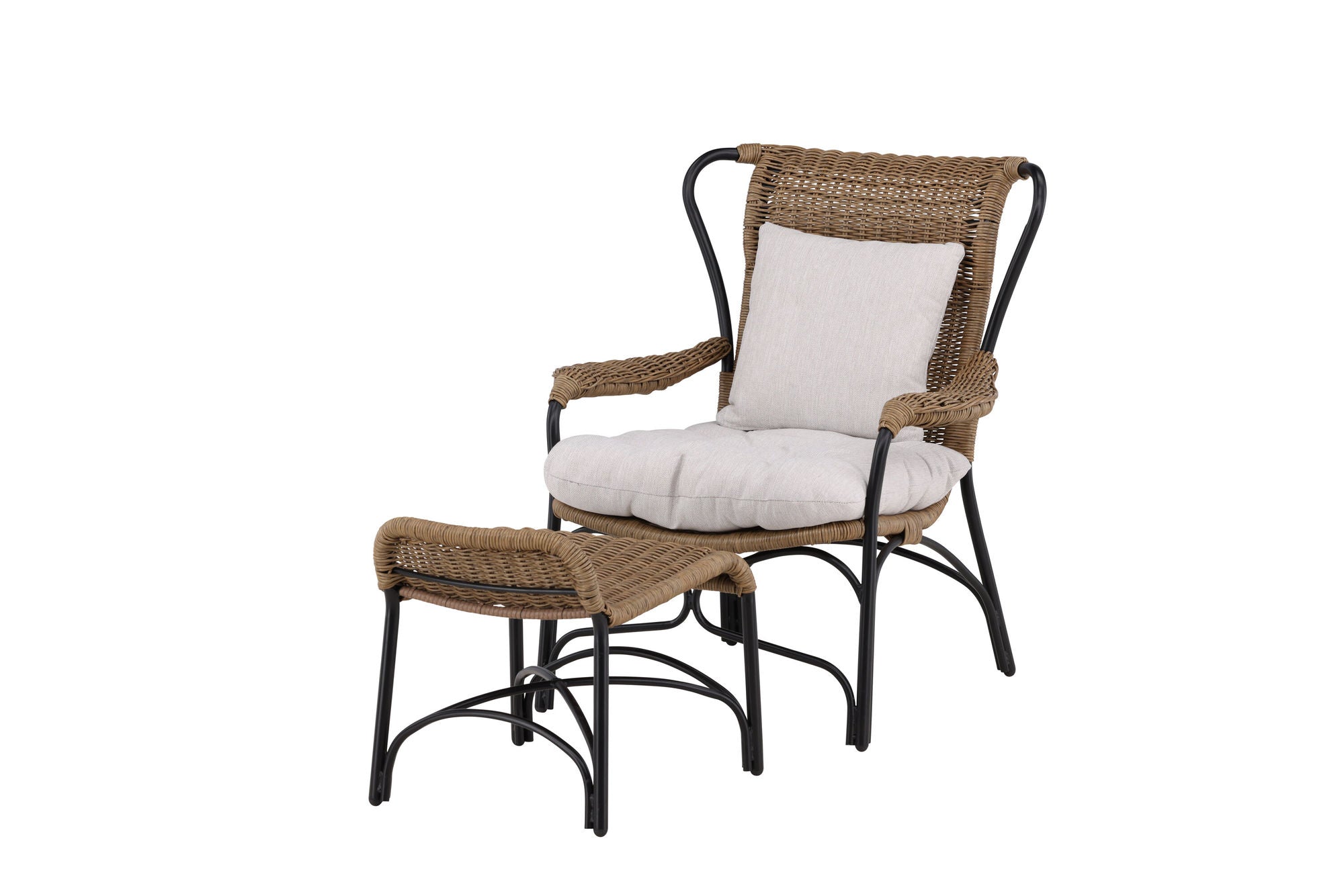 Venture Home Loreto Loungechair Black - Nature Rattan