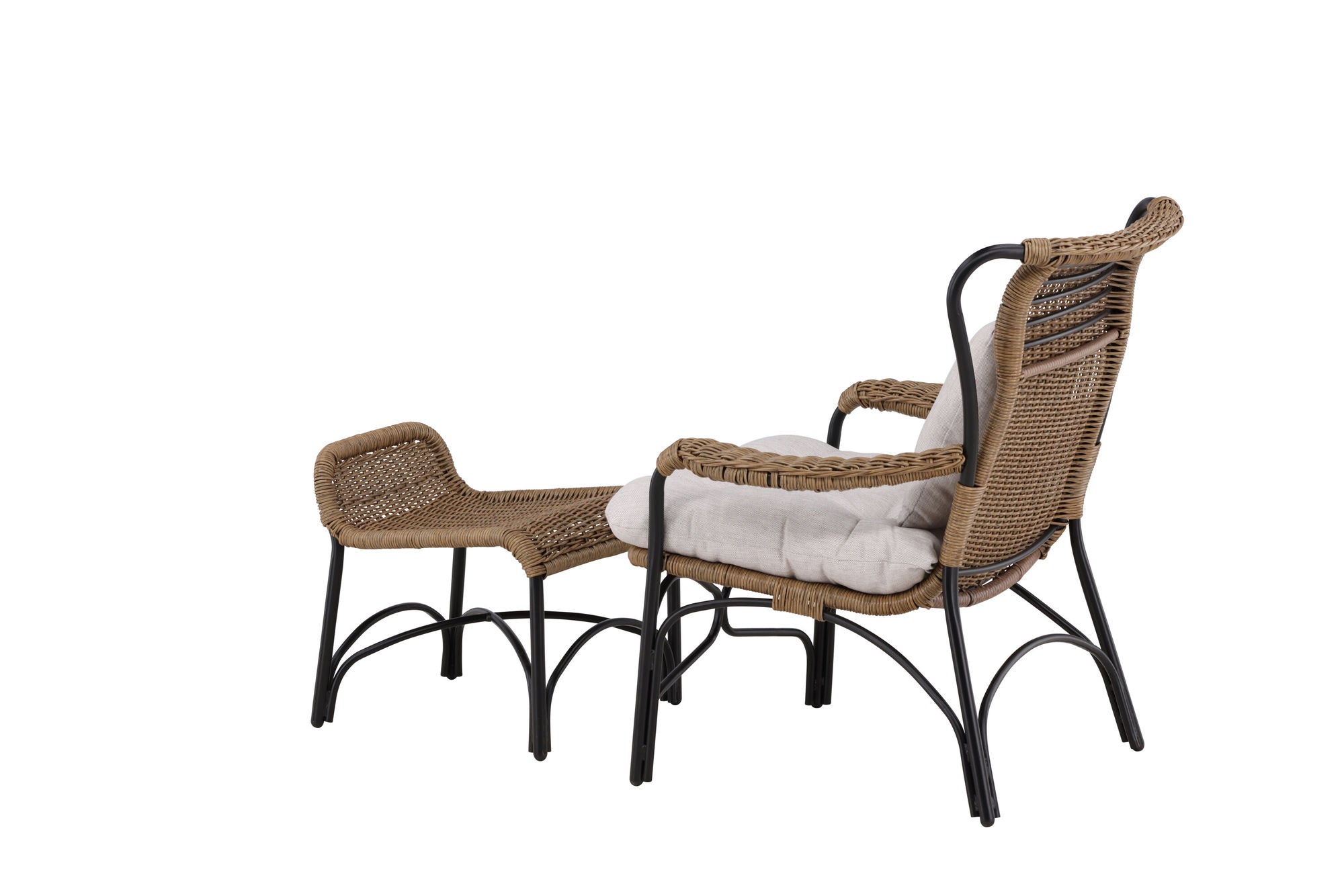 Venture Home Loreto Loungechair Black - Nature Rattan
