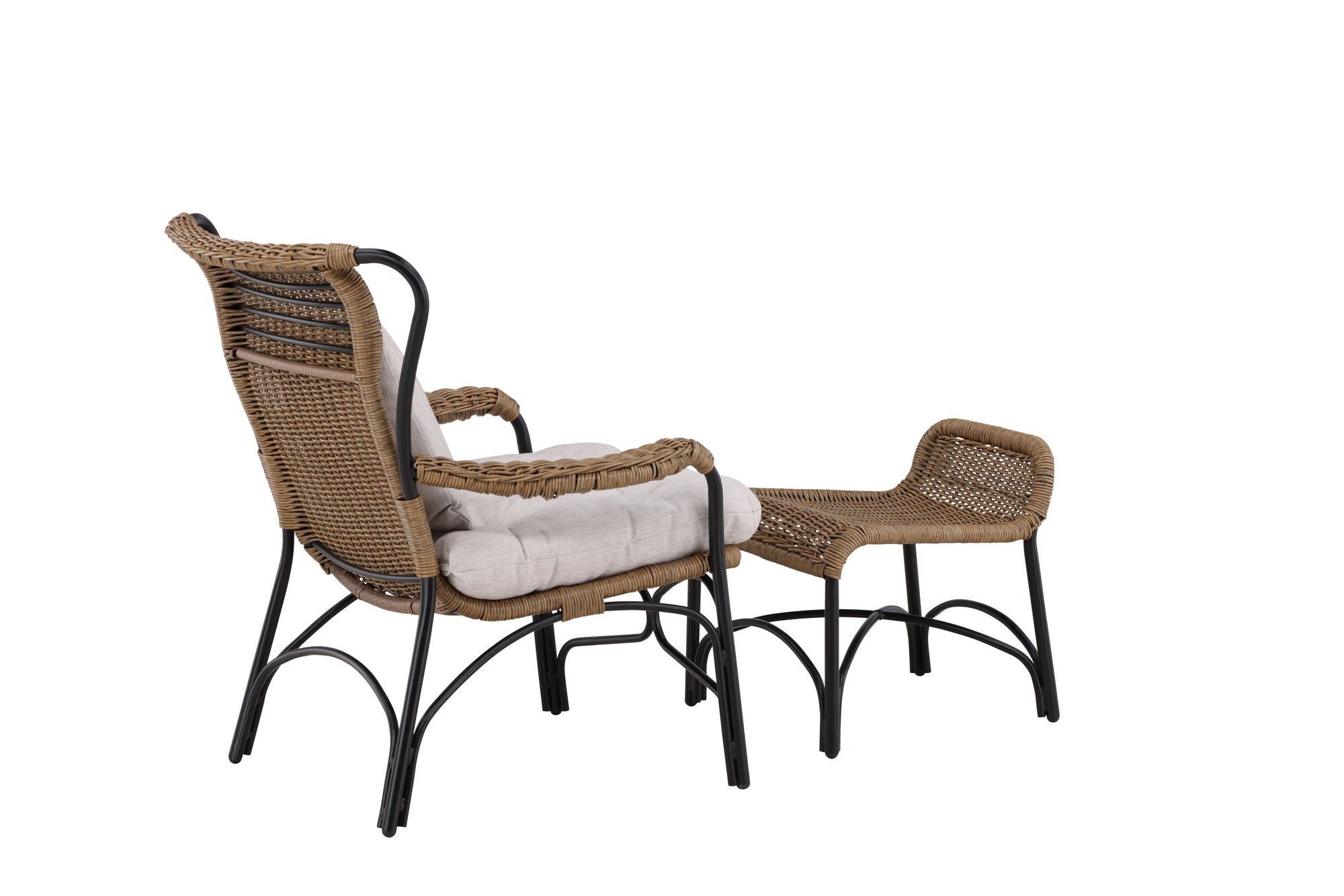 Venture Home Loreto Loungechair Black - Nature Rattan