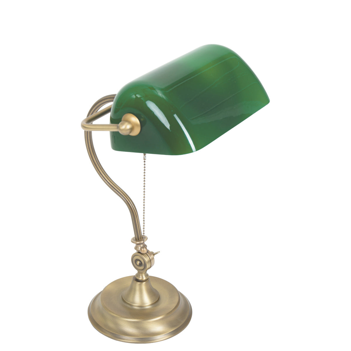 Bronzefarvet notar-/bordlampe 7733BR med stor fatning E27