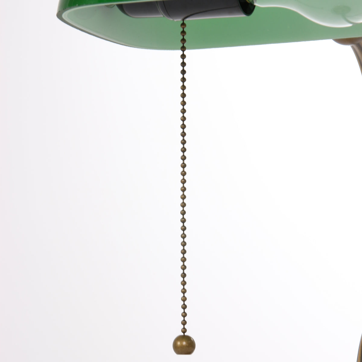 Bronzefarvet notar-/bordlampe 7733BR med stor fatning E27
