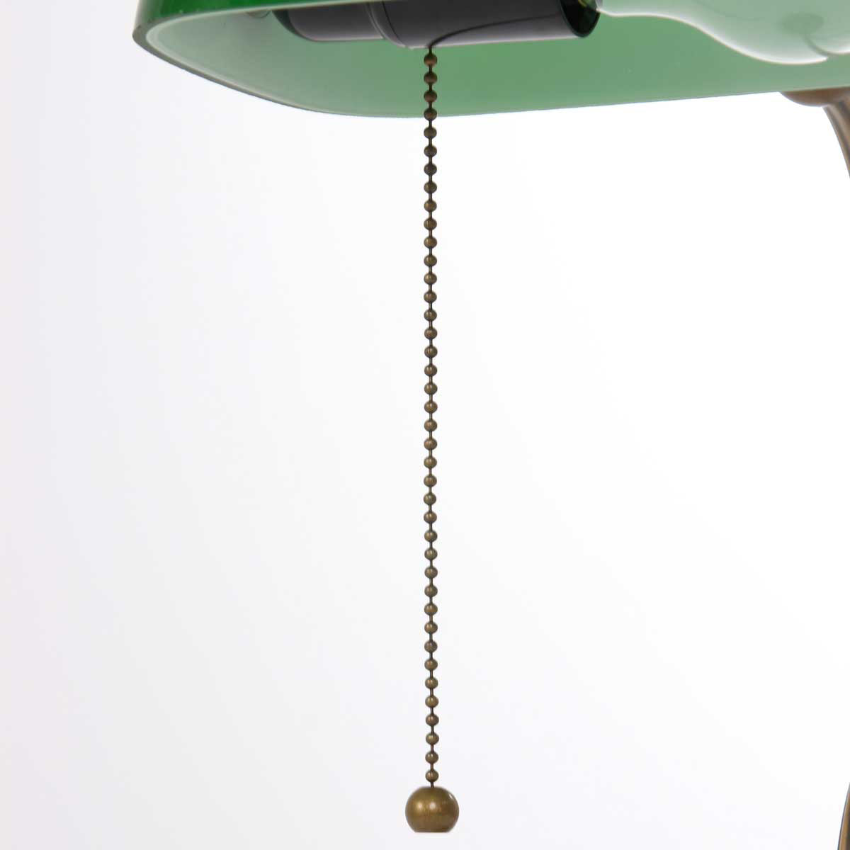 Bronzefarvet notar-/bordlampe 7733BR med stor fatning E27