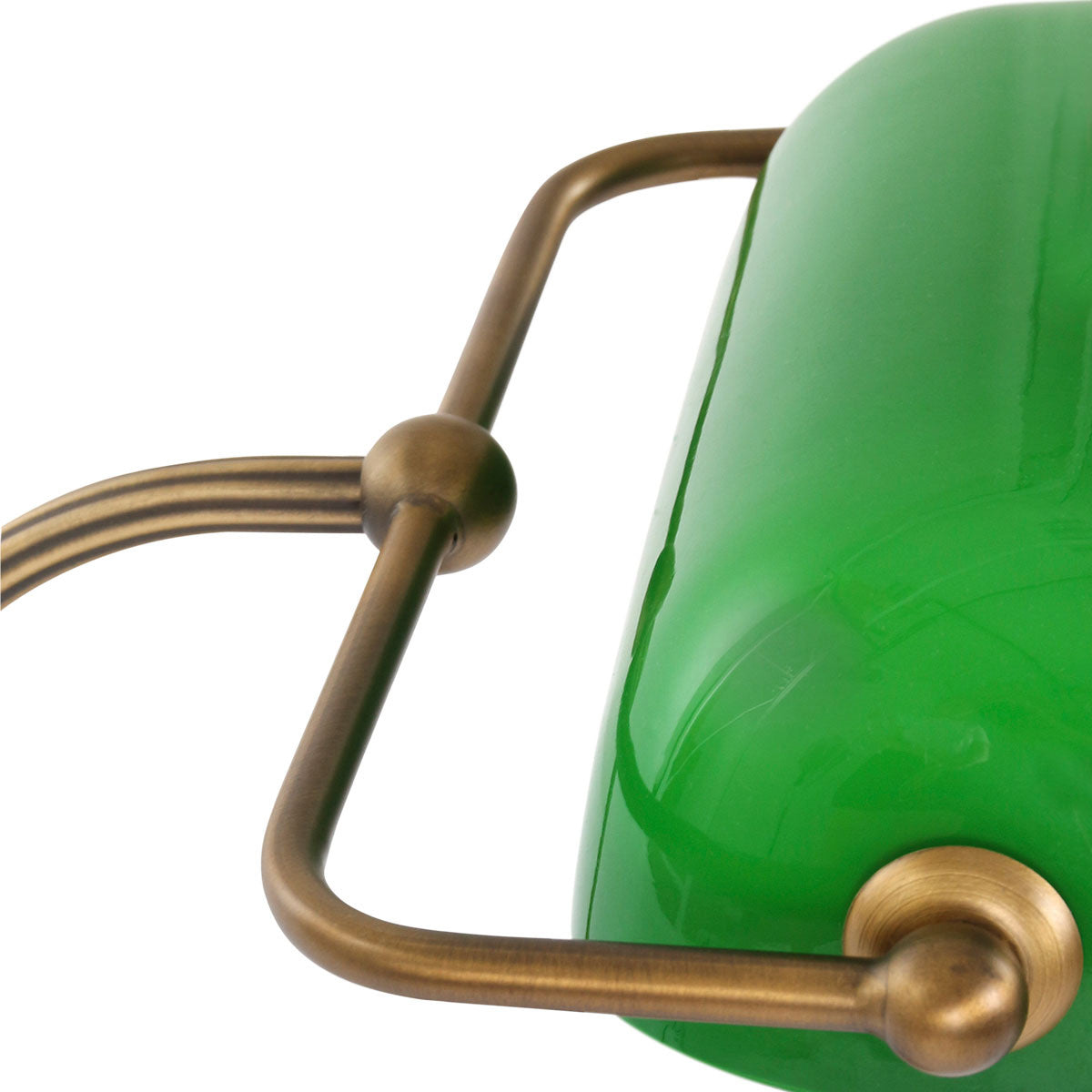 Bronzefarvet notar-/bordlampe 7733BR med stor fatning E27