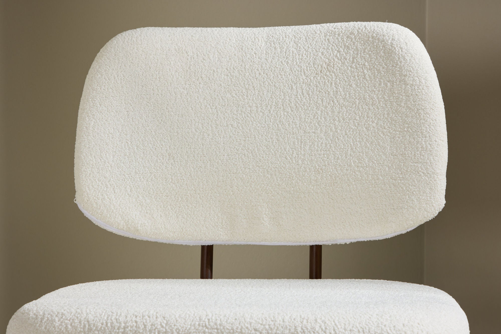 Venture Home Midland Single Sofa - Brown / White Boucle