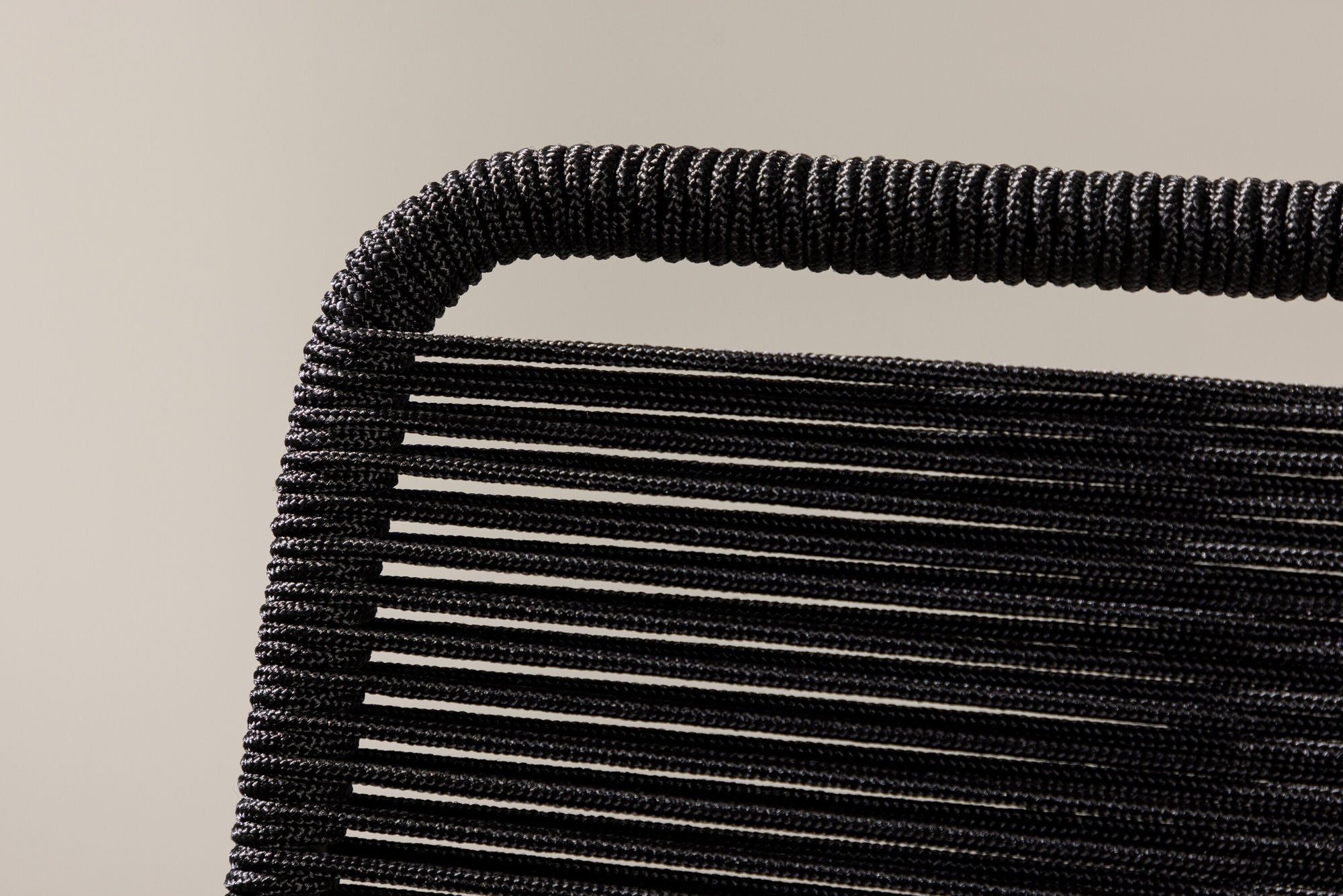 Venture Home Lindos Stacking stol 2-pack - Black Alu / Black Rope