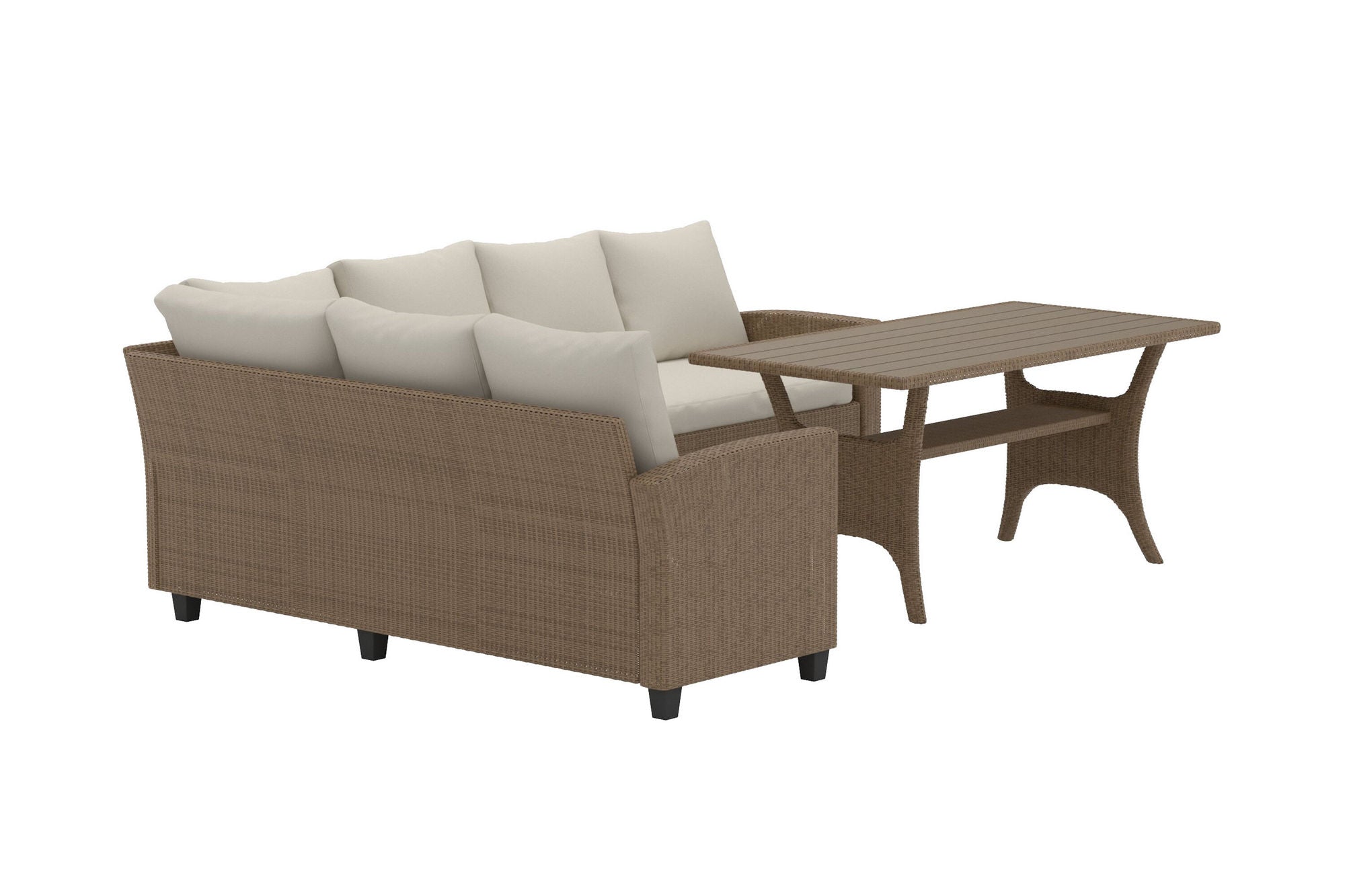 Venture Home Brentwood hjørne Sofa Set - Beige / Beige