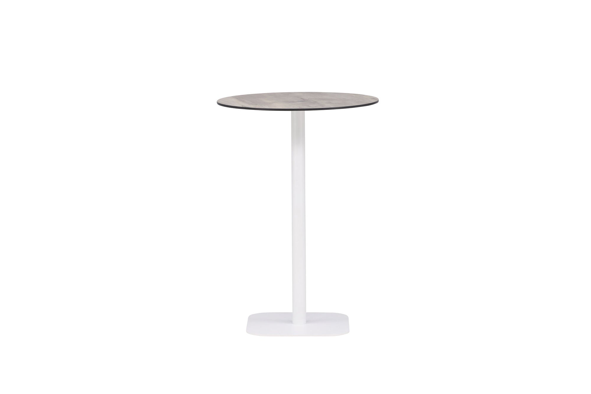 Venture Home Milano Barbord Steel - White / rund ø70