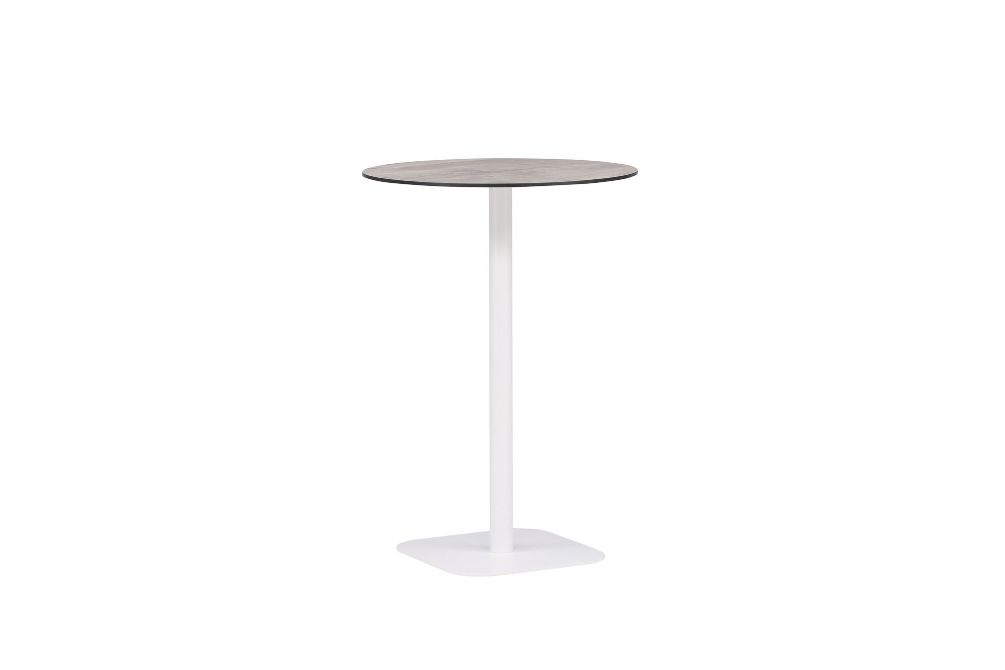 Venture Home Milano Barbord Steel - White / rund ø70
