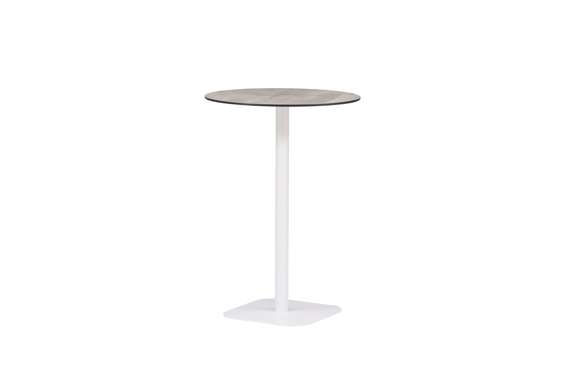 Venture Home Milano Barbord Steel - White / rund ø70