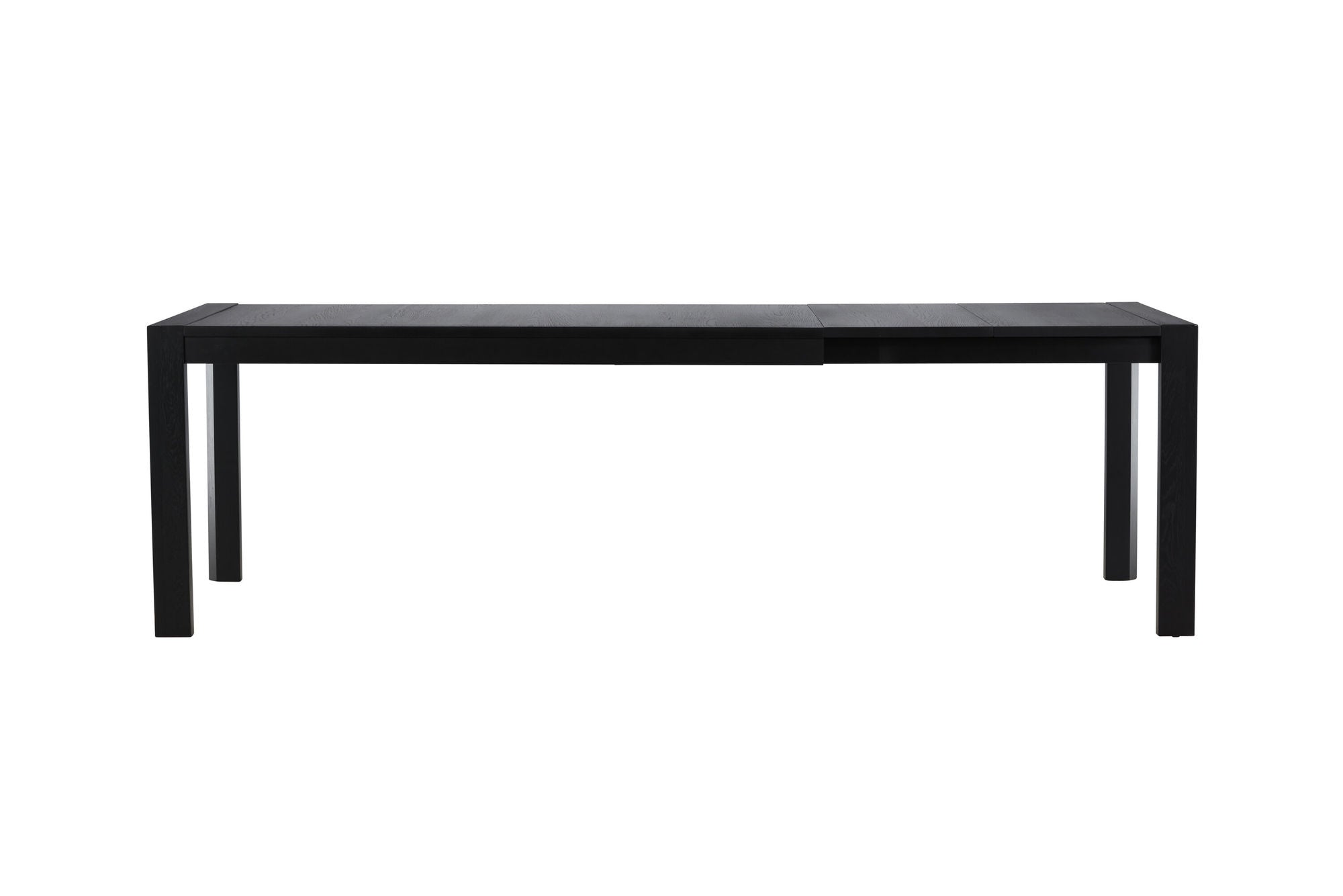 Vind Slider spisebord 250x95x75 cm - Black / Solid Oak Veneer