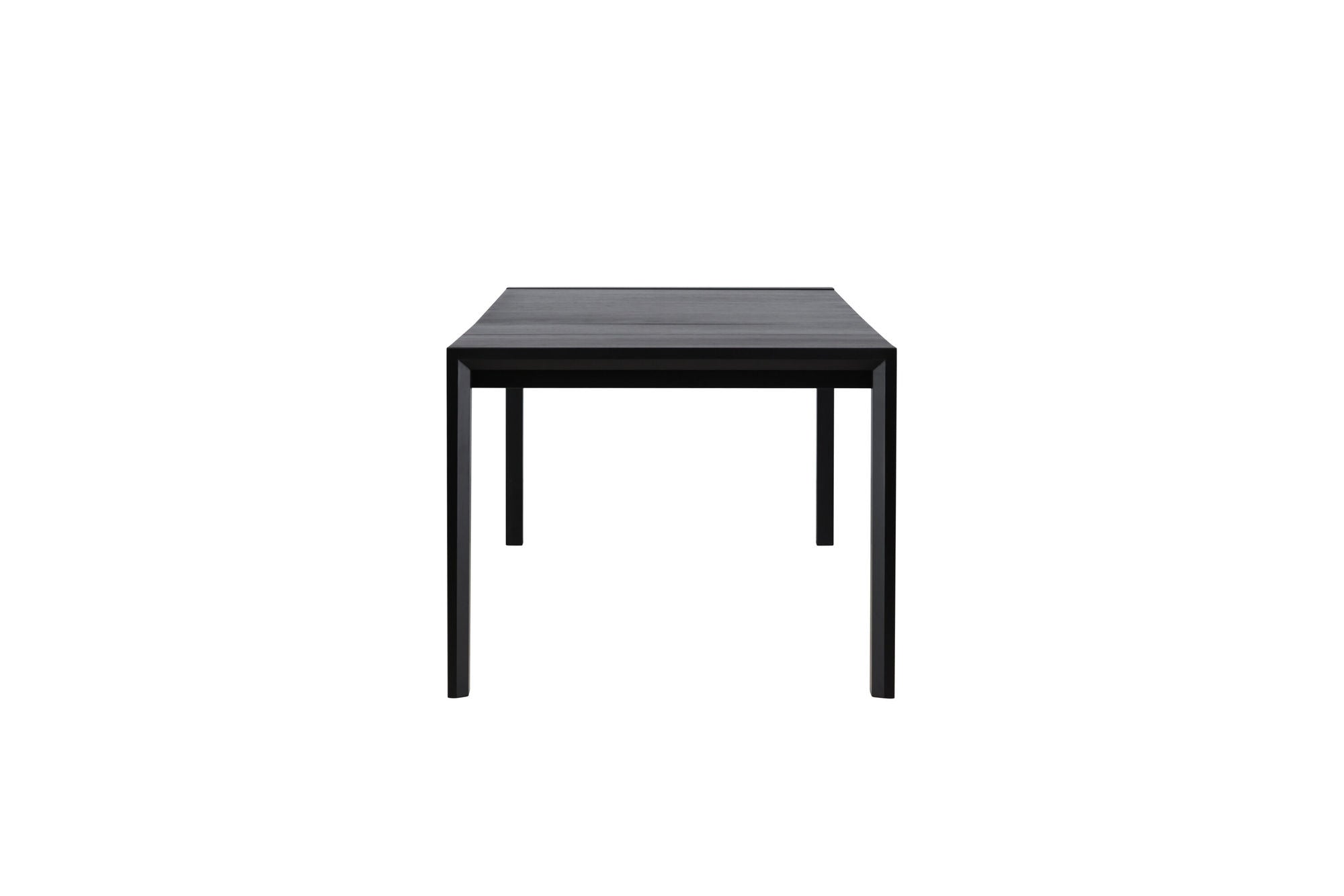 Vind Slider spisebord 250x95x75 cm - Black / Solid Oak Veneer