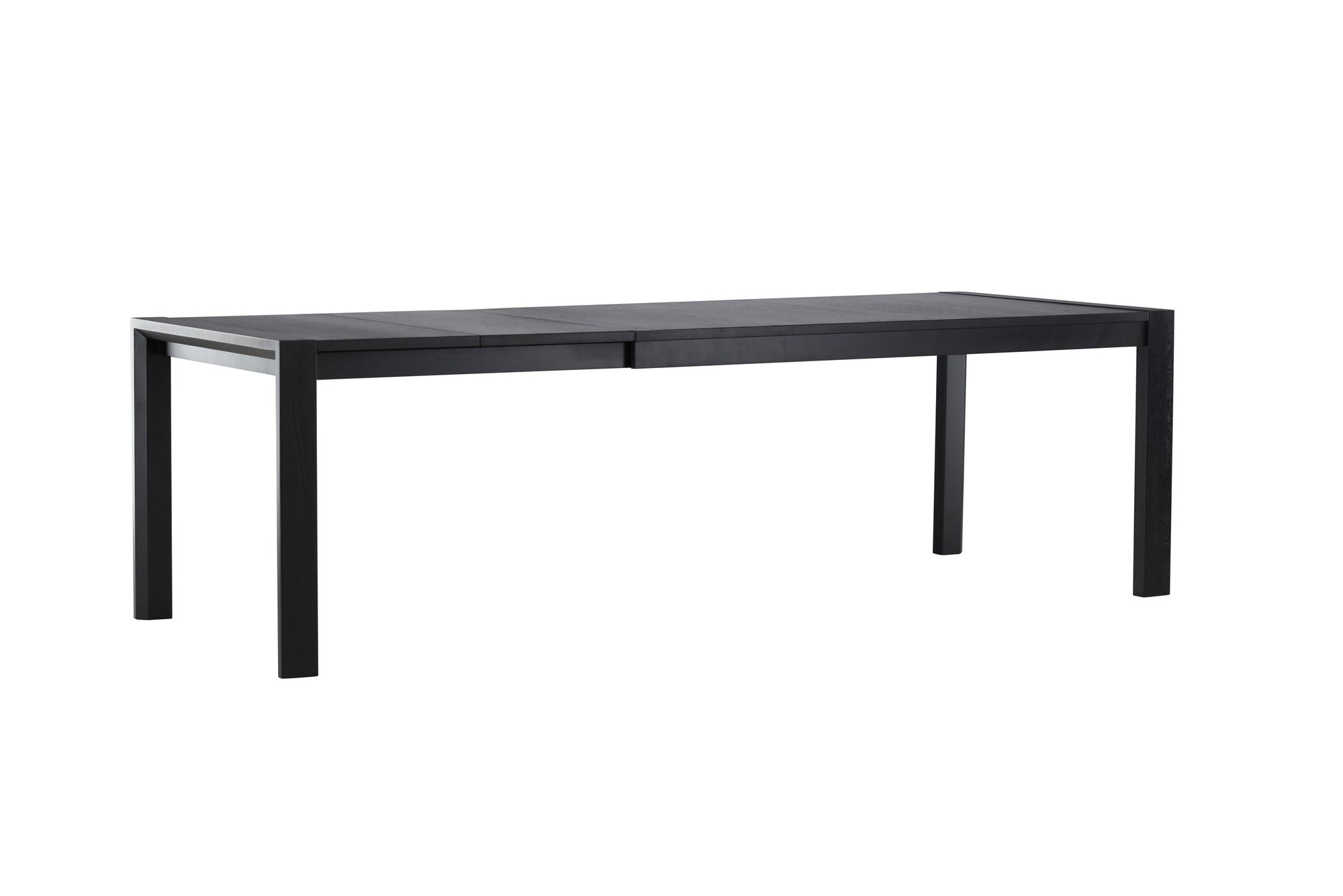 Vind Slider spisebord 250x95x75 cm - Black / Solid Oak Veneer