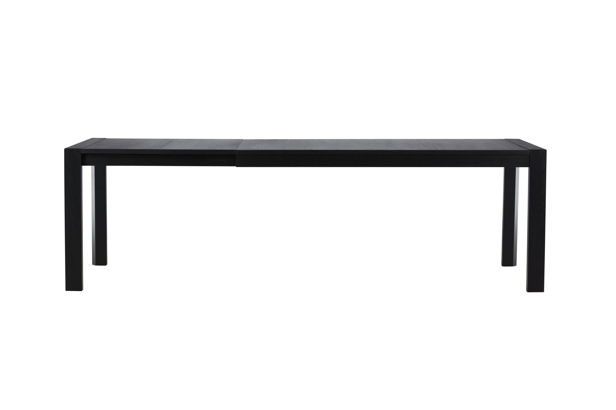 Vind Slider spisebord 250x95x75 cm - Black / Solid Oak Veneer