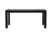 Vind Slider spisebord 250x95x75 cm - Black / Solid Oak Veneer