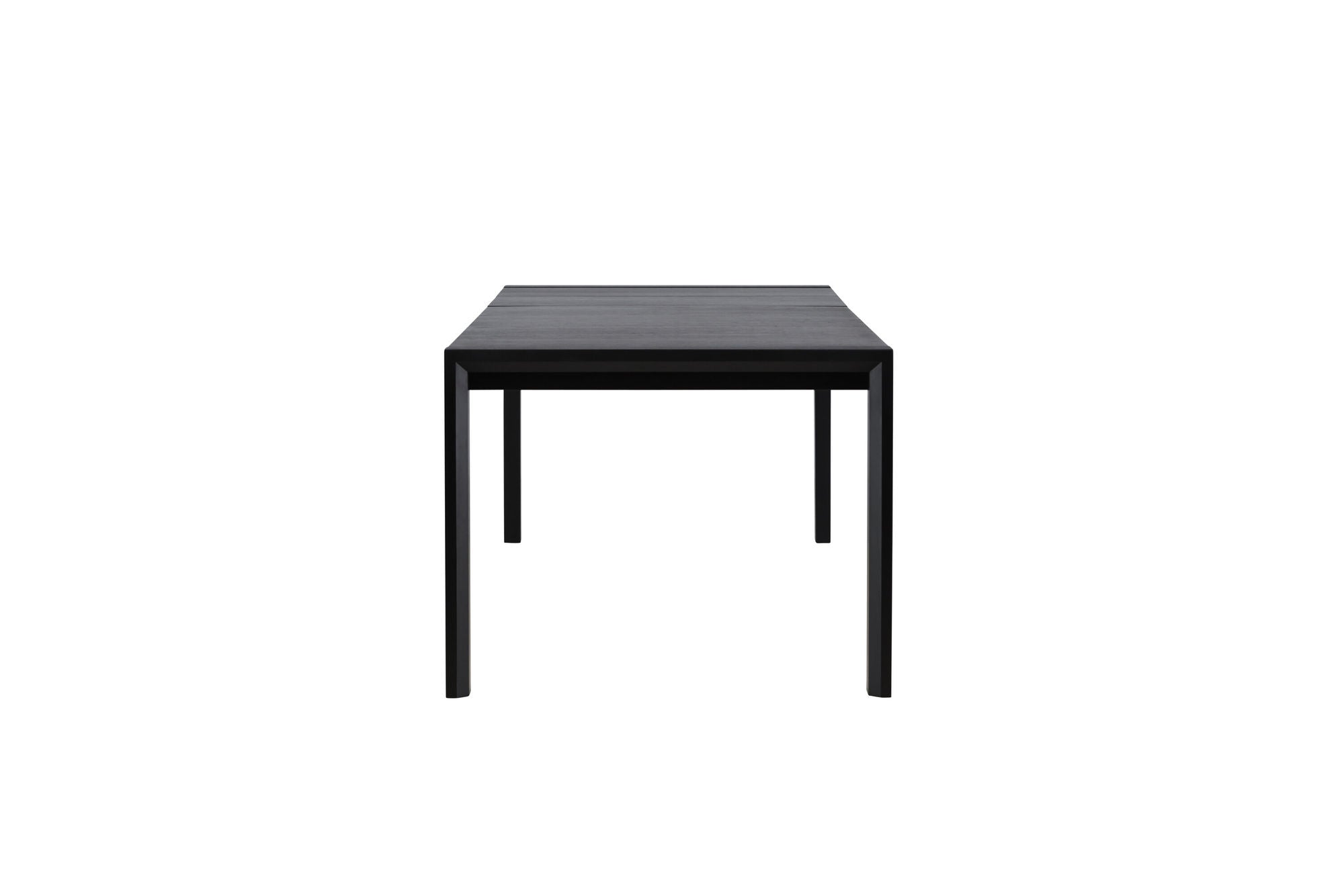 Vind Slider spisebord 250x95x75 cm - Black / Solid Oak Veneer