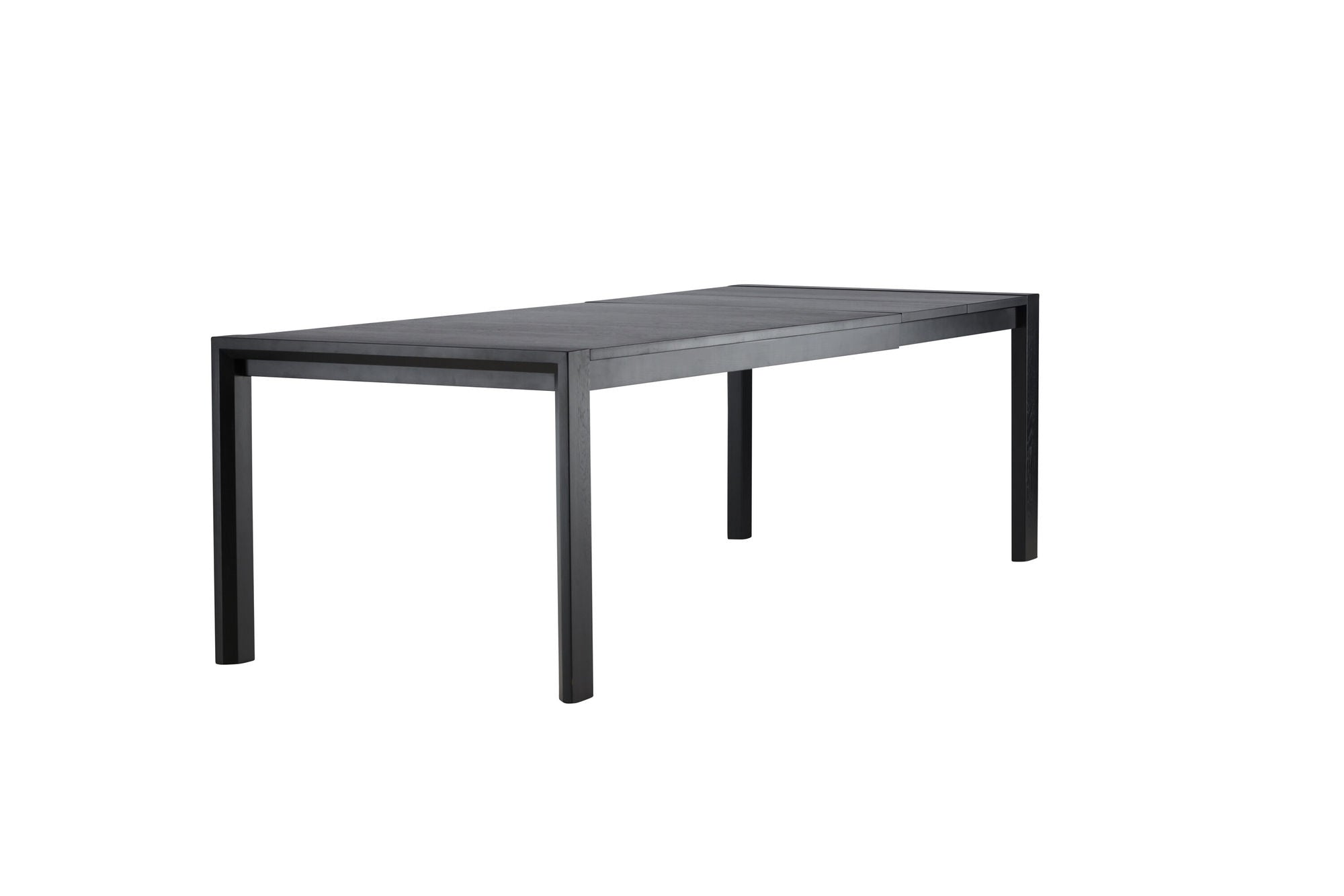 Vind Slider spisebord 250x95x75 cm - Black / Solid Oak Veneer