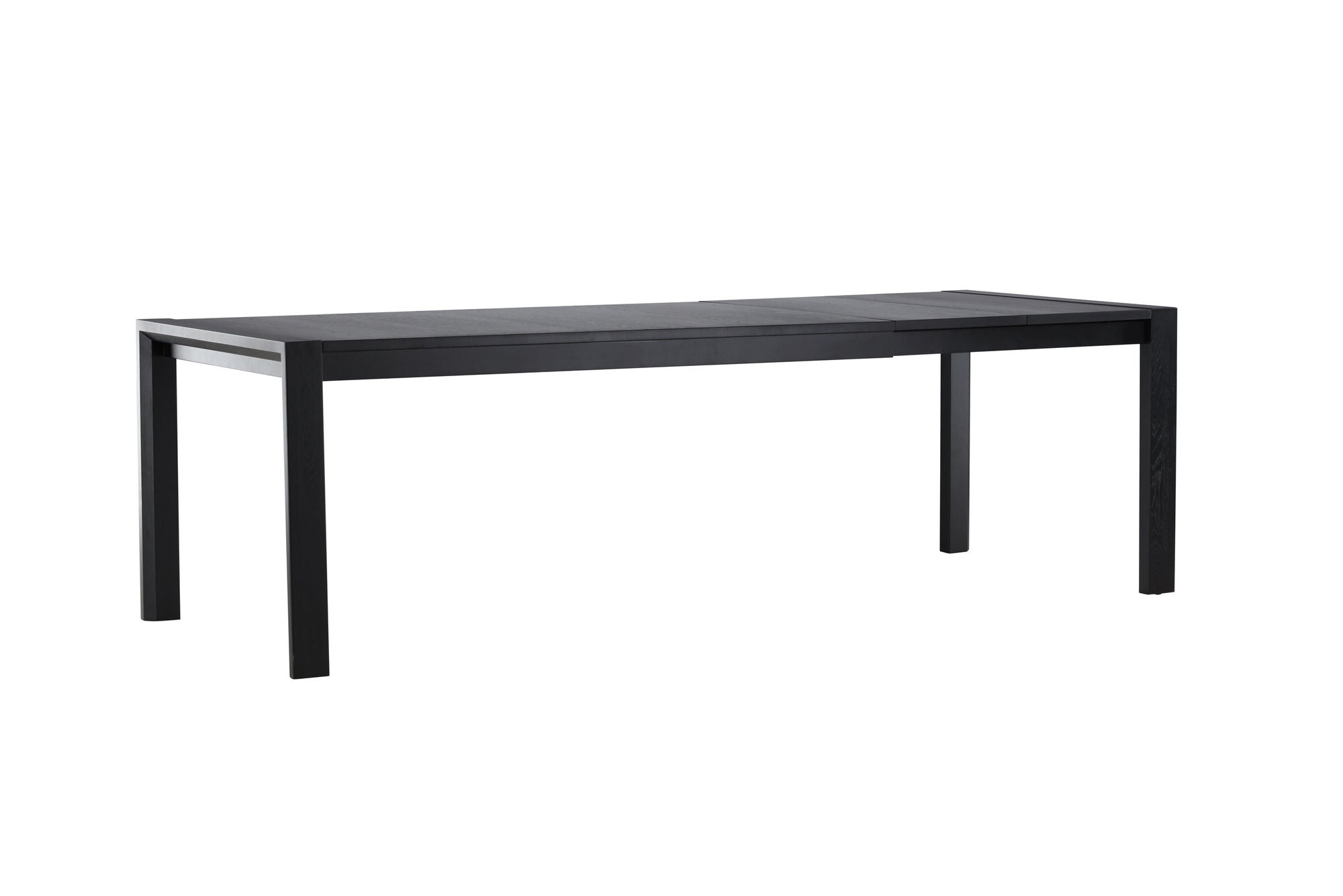 Vind Slider spisebord 250x95x75 cm - Black / Solid Oak Veneer