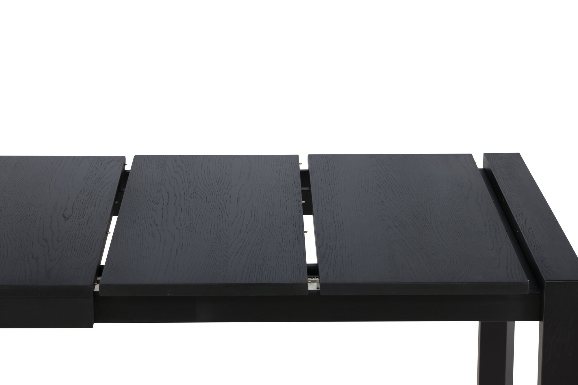 Vind Slider spisebord 250x95x75 cm - Black / Solid Oak Veneer
