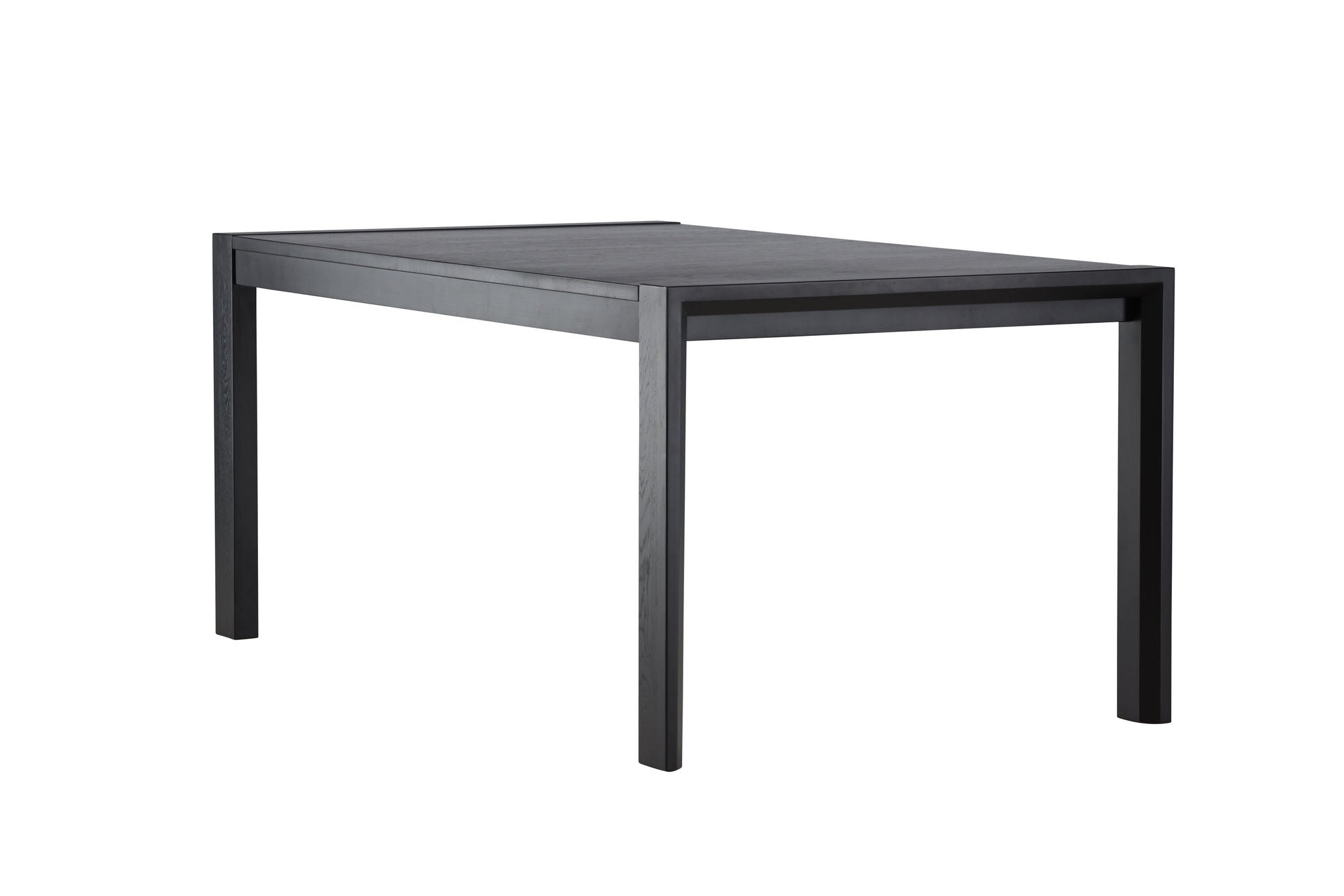 Vind Slider spisebord 250x95x75 cm - Black / Solid Oak Veneer