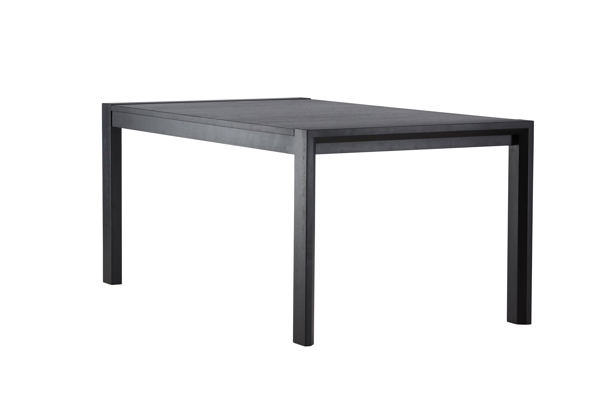 Vind Slider spisebord 250x95x75 cm - Black / Solid Oak Veneer