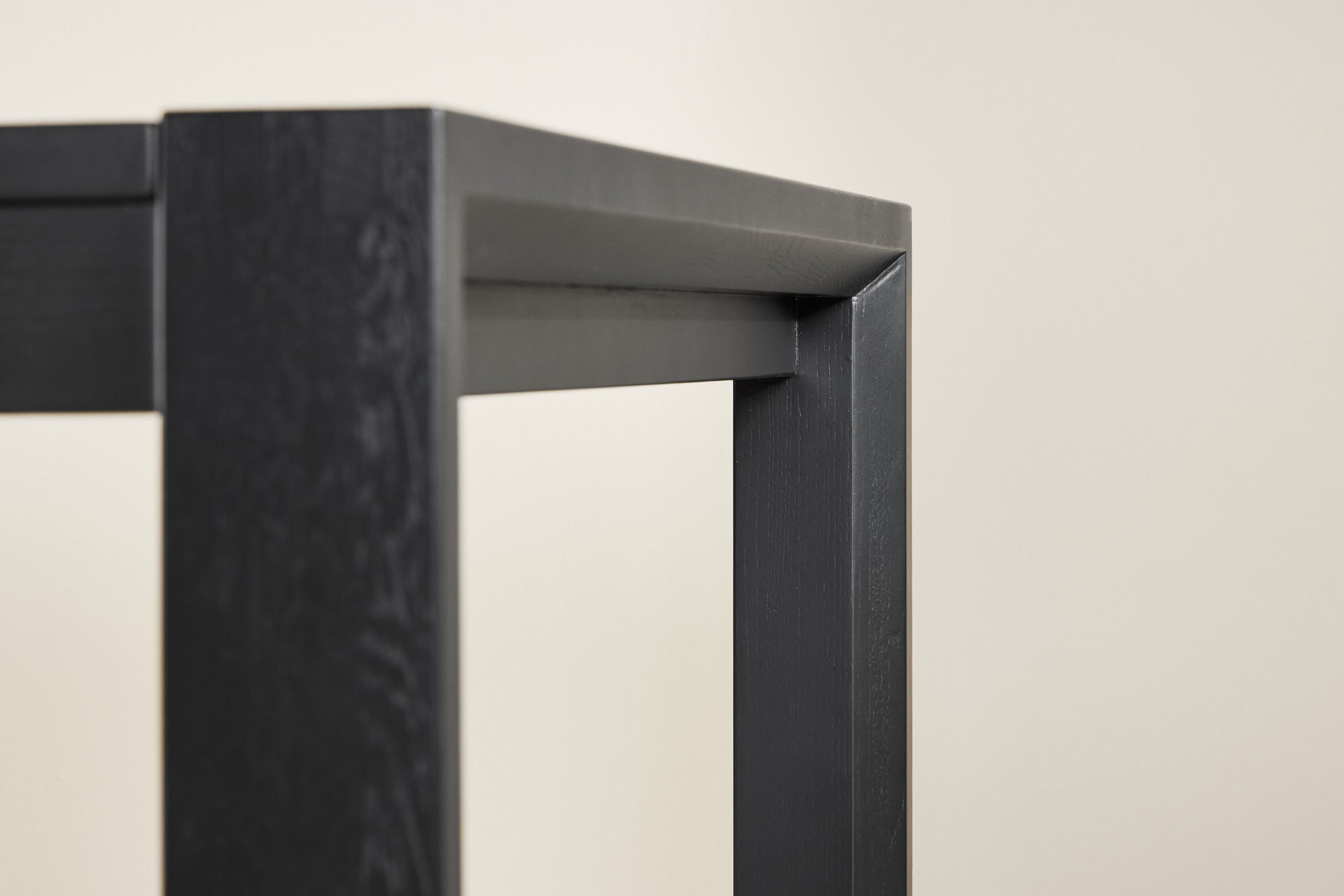 Vind Slider spisebord 250x95x75 cm - Black / Solid Oak Veneer