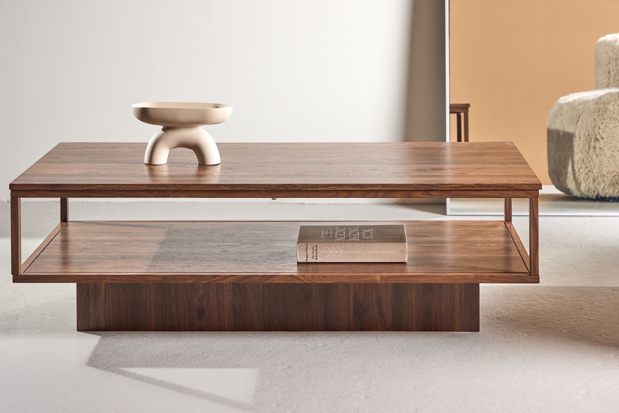 Venture Home Maglehem Sofa bord - 130*60*38cm - Steel Walnut / MDF Walnut 3D-paper