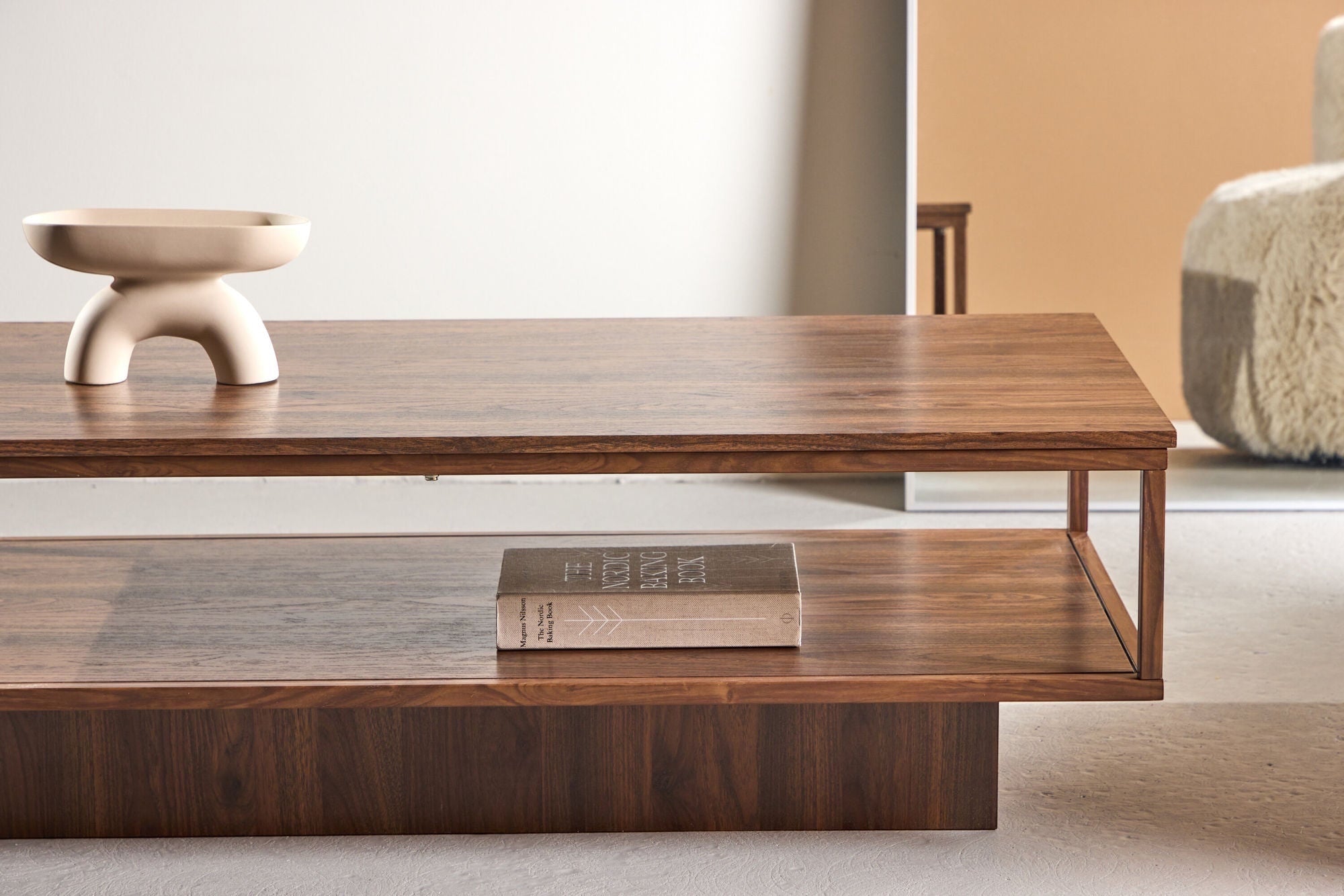 Venture Home Maglehem Sofa bord - 130*60*38cm - Steel Walnut / MDF Walnut 3D-paper