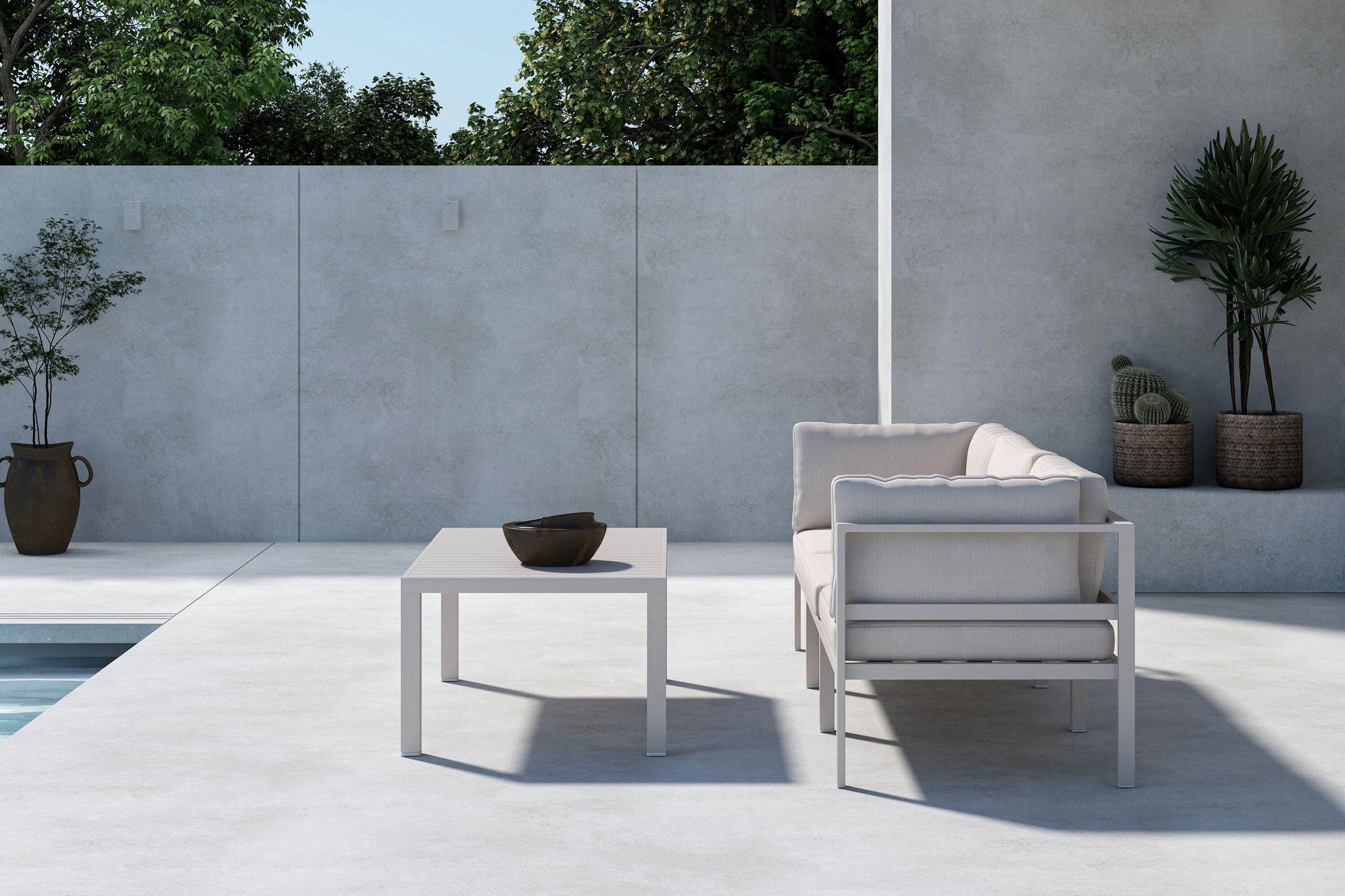 Venture Home Copacabana Sofa Module 2 + 1 with bord - Beige / Beige