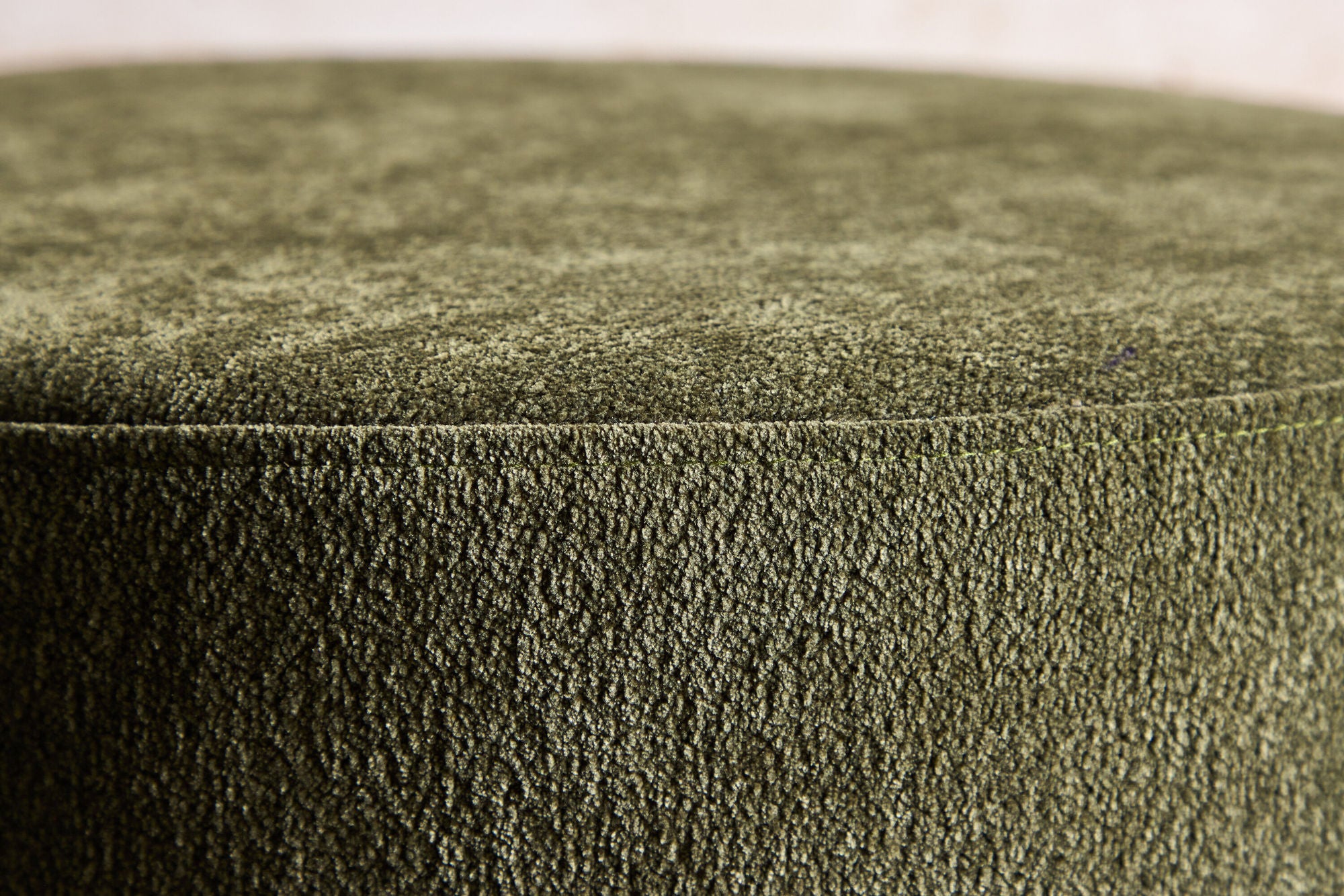 Venture Home Lanzo Pouf - MDF with Mocca 3D paper / Dark Green Fabric