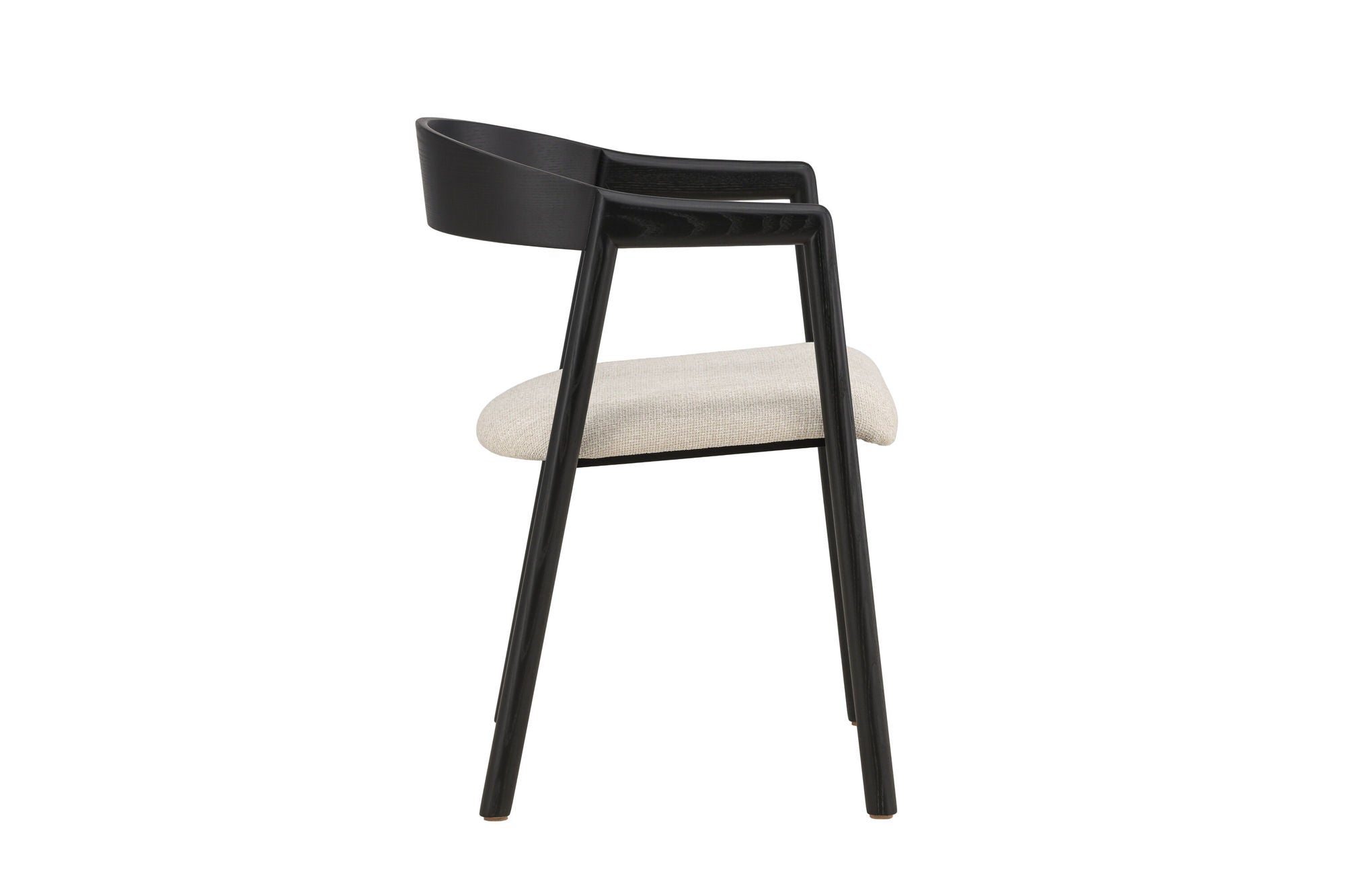 Vind Långön Spisebordsstol 2-pack - Black / Beige Fabric
