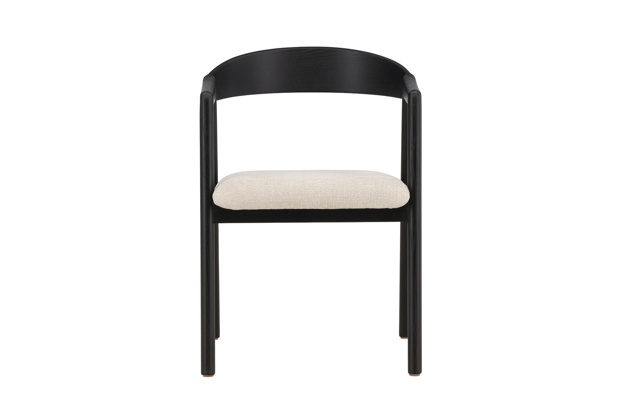 Vind Långön Spisebordsstol 2-pack - Black / Beige Fabric