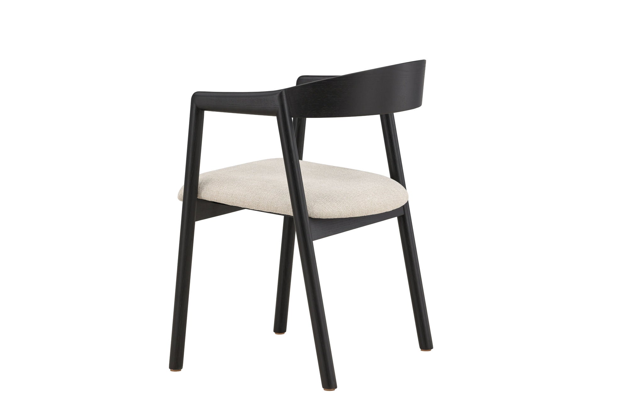 Vind Långön Spisebordsstol 2-pack - Black / Beige Fabric