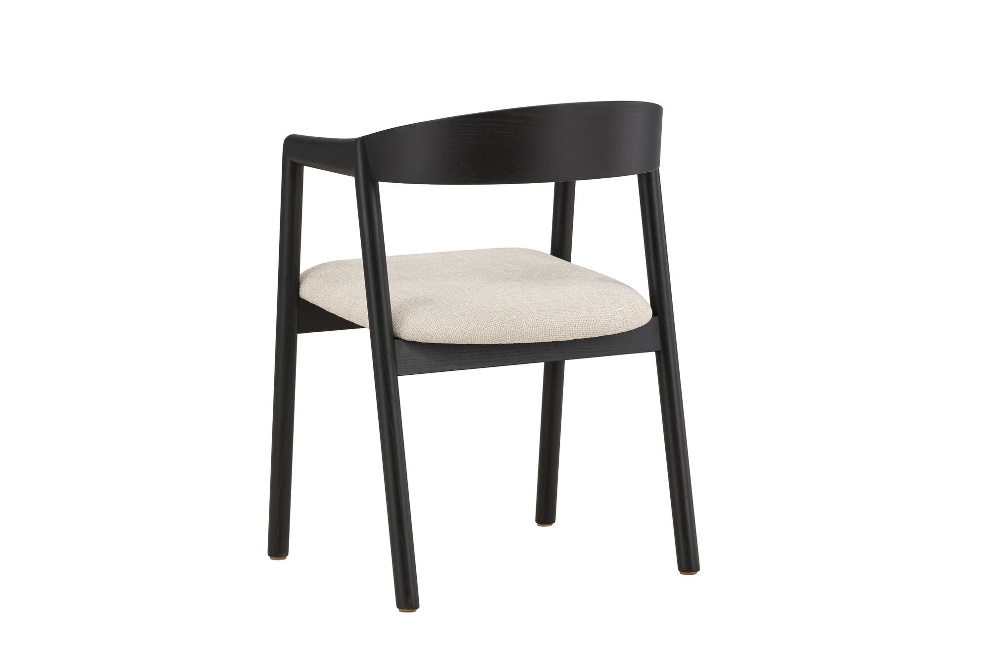 Vind Långön Spisebordsstol 2-pack - Black / Beige Fabric