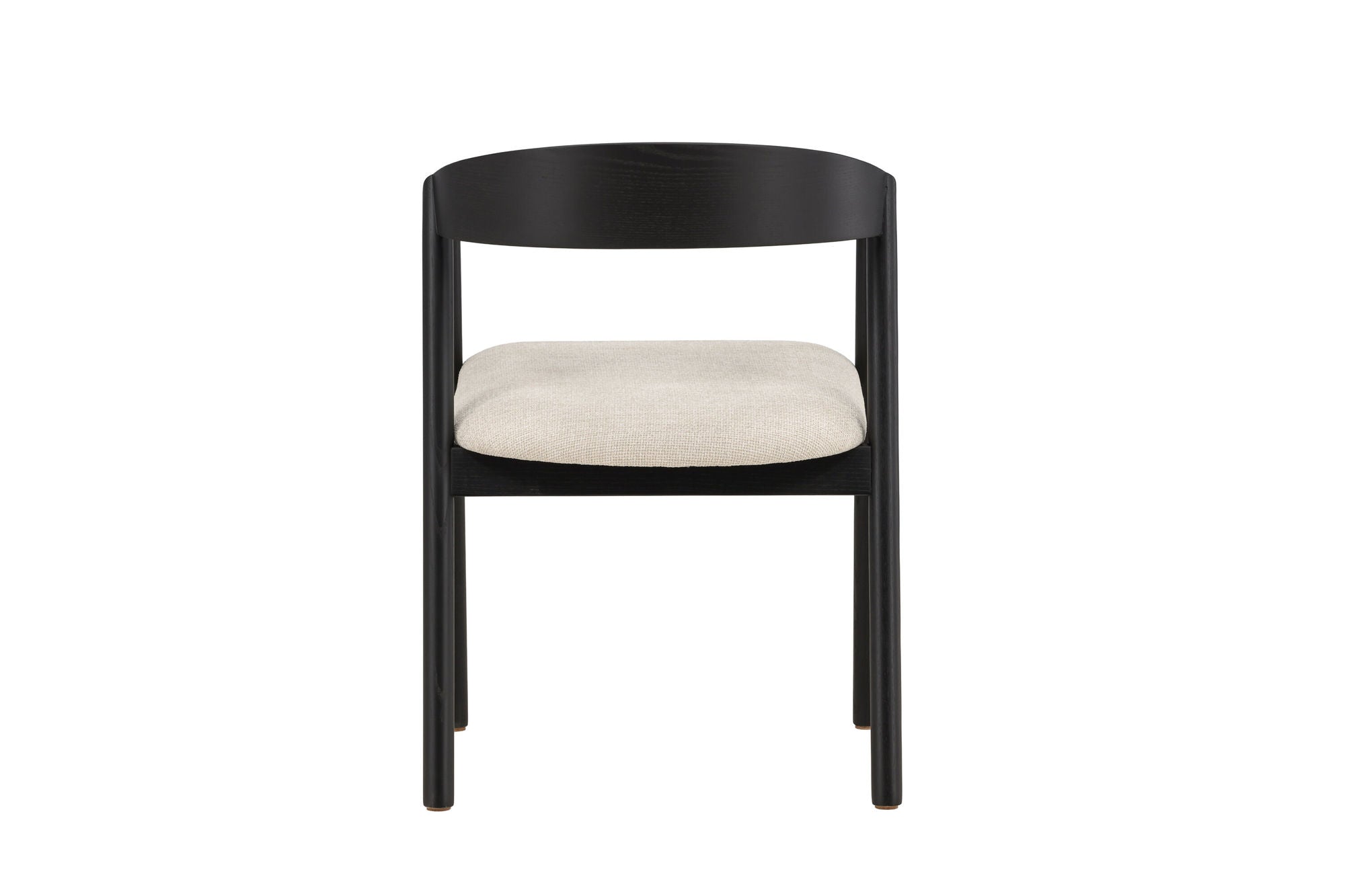 Vind Långön Spisebordsstol 2-pack - Black / Beige Fabric