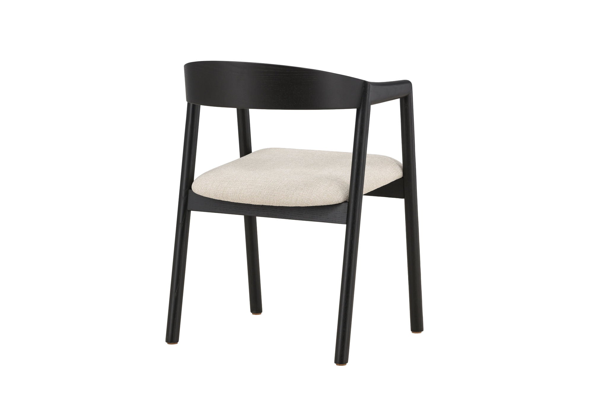 Vind Långön Spisebordsstol 2-pack - Black / Beige Fabric