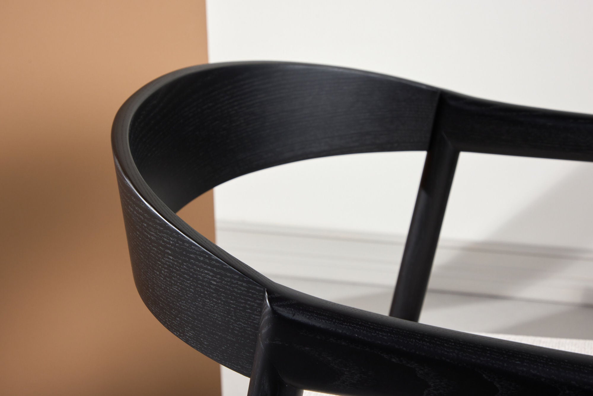 Vind Långön Spisebordsstol 2-pack - Black / Beige Fabric
