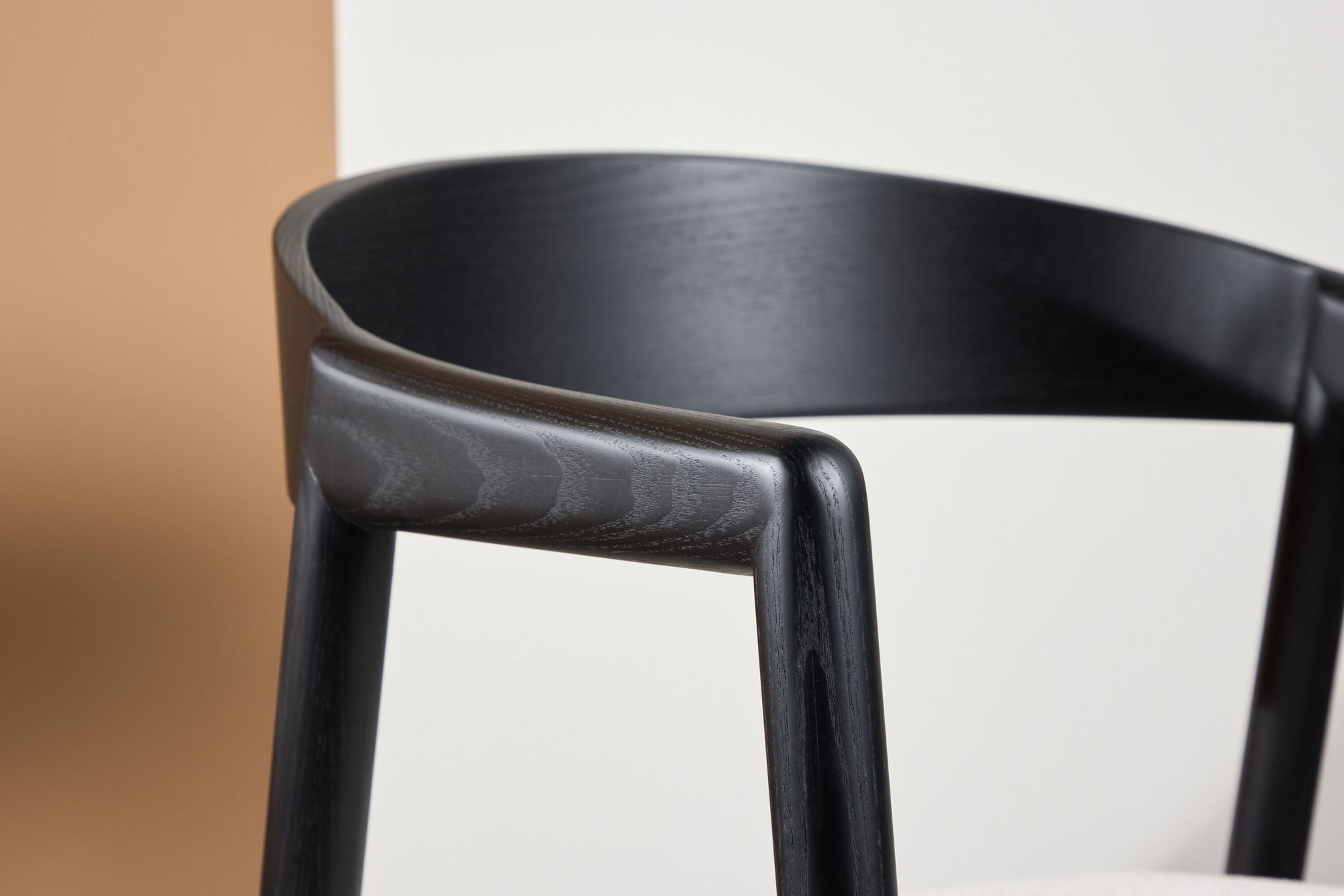 Vind Långön Spisebordsstol 2-pack - Black / Beige Fabric