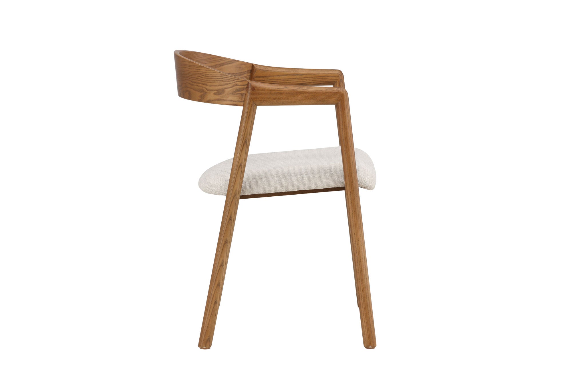 Vind Långön Spisebordsstol 2-pack - Brown Ash / Beige Fabric