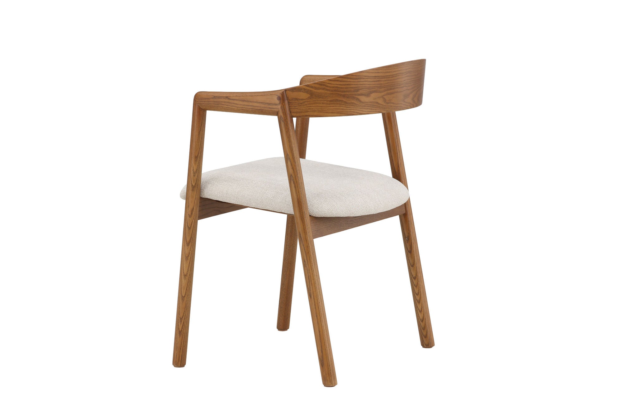 Vind Långön Spisebordsstol 2-pack - Brown Ash / Beige Fabric