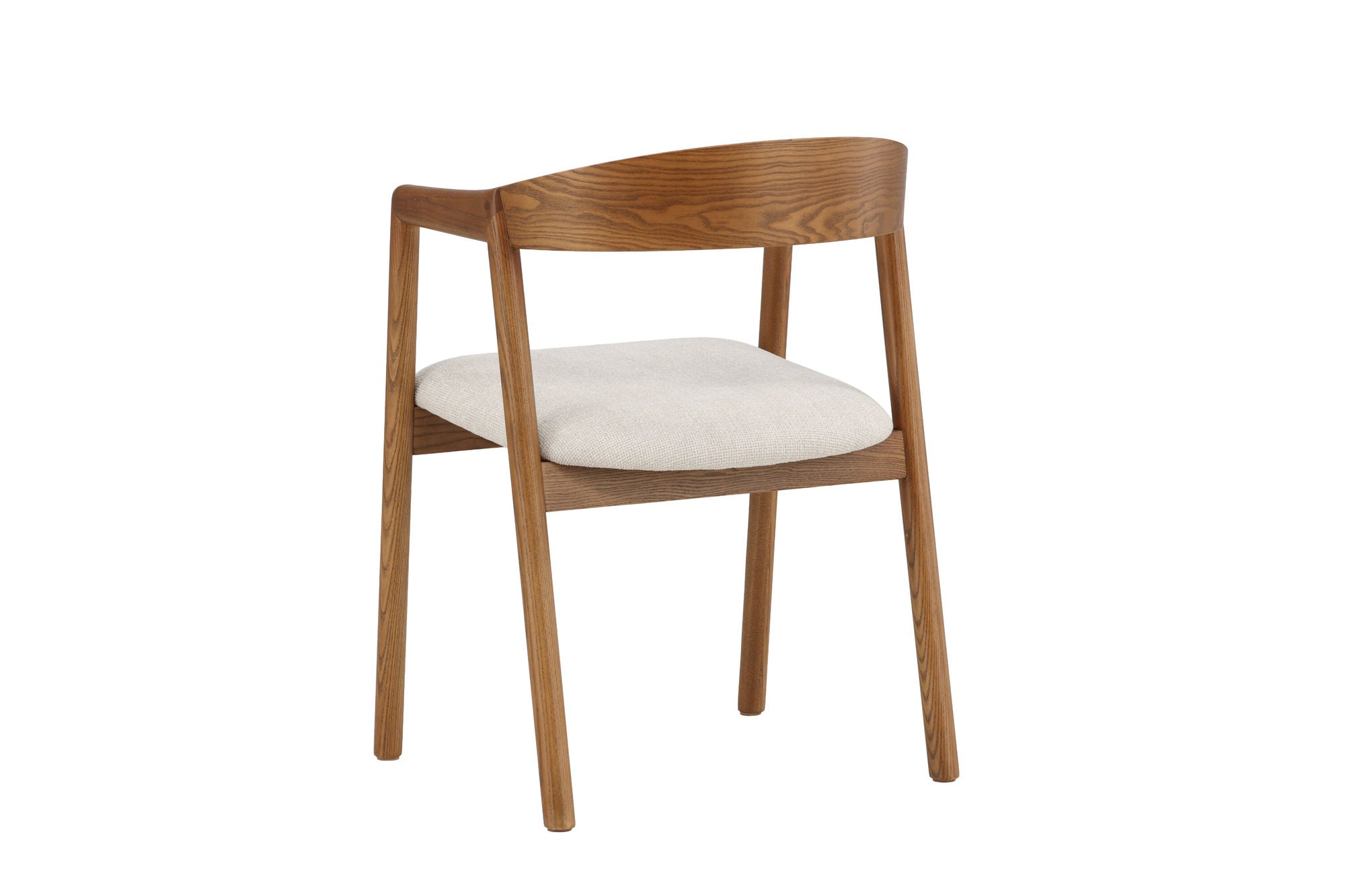 Vind Långön Spisebordsstol 2-pack - Brown Ash / Beige Fabric